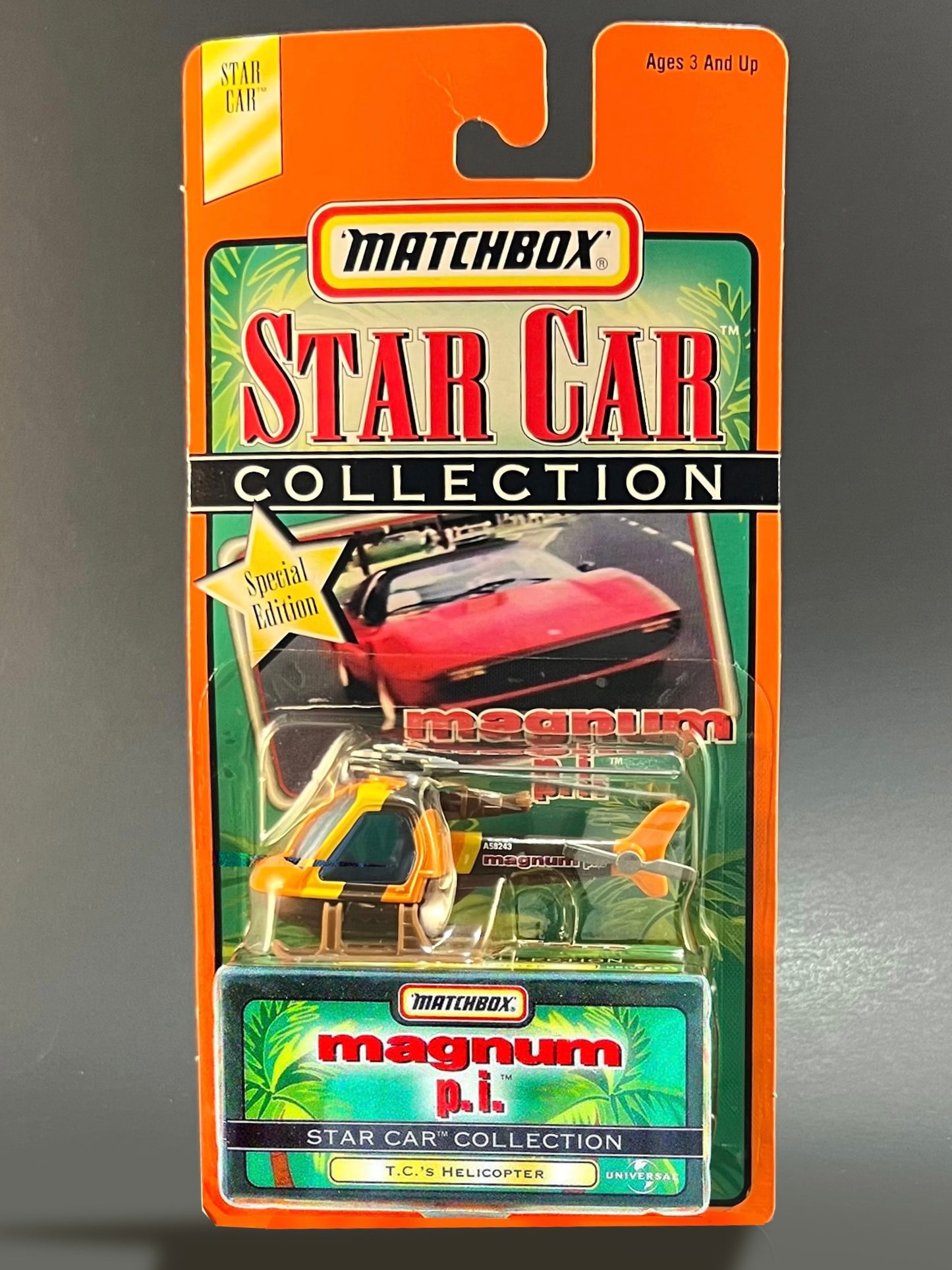 Matchbox Star Car Collection Series magnum p.i. T.C.'s Helicopter