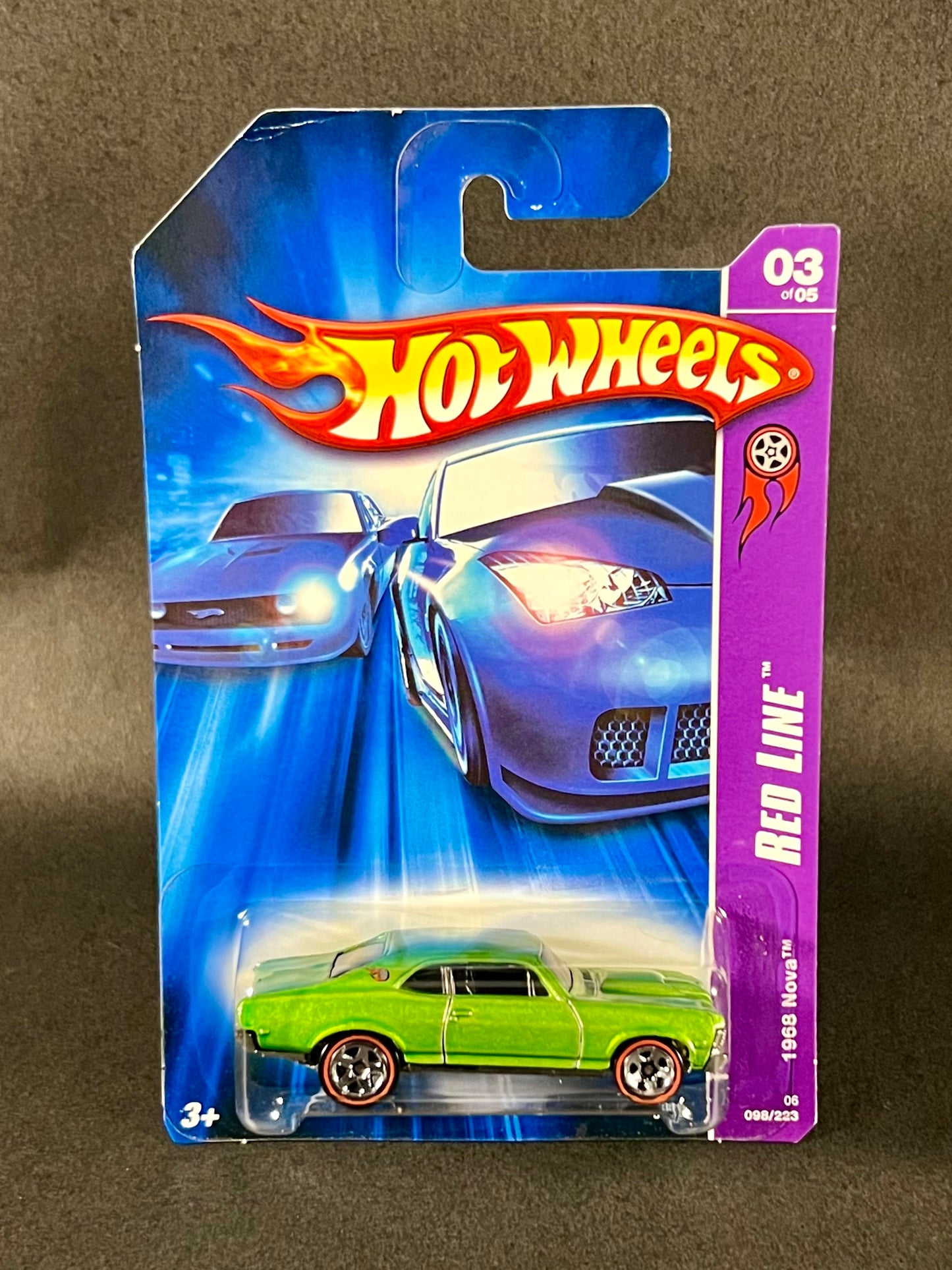 2006 Hot Wheels Red Line 1968 Nova, Green