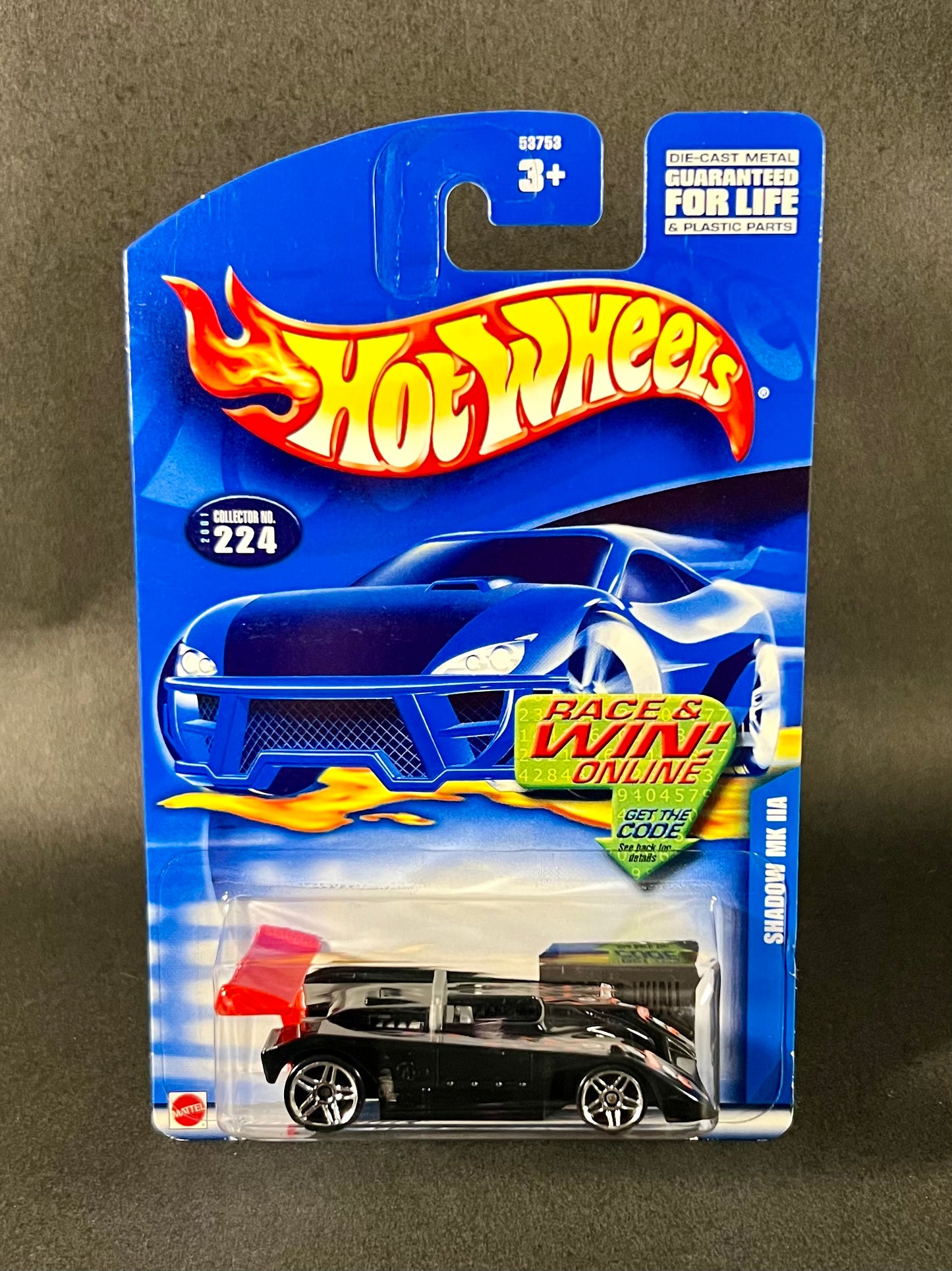 2001 Hot Wheels #224 Shadow MK IIA, Black