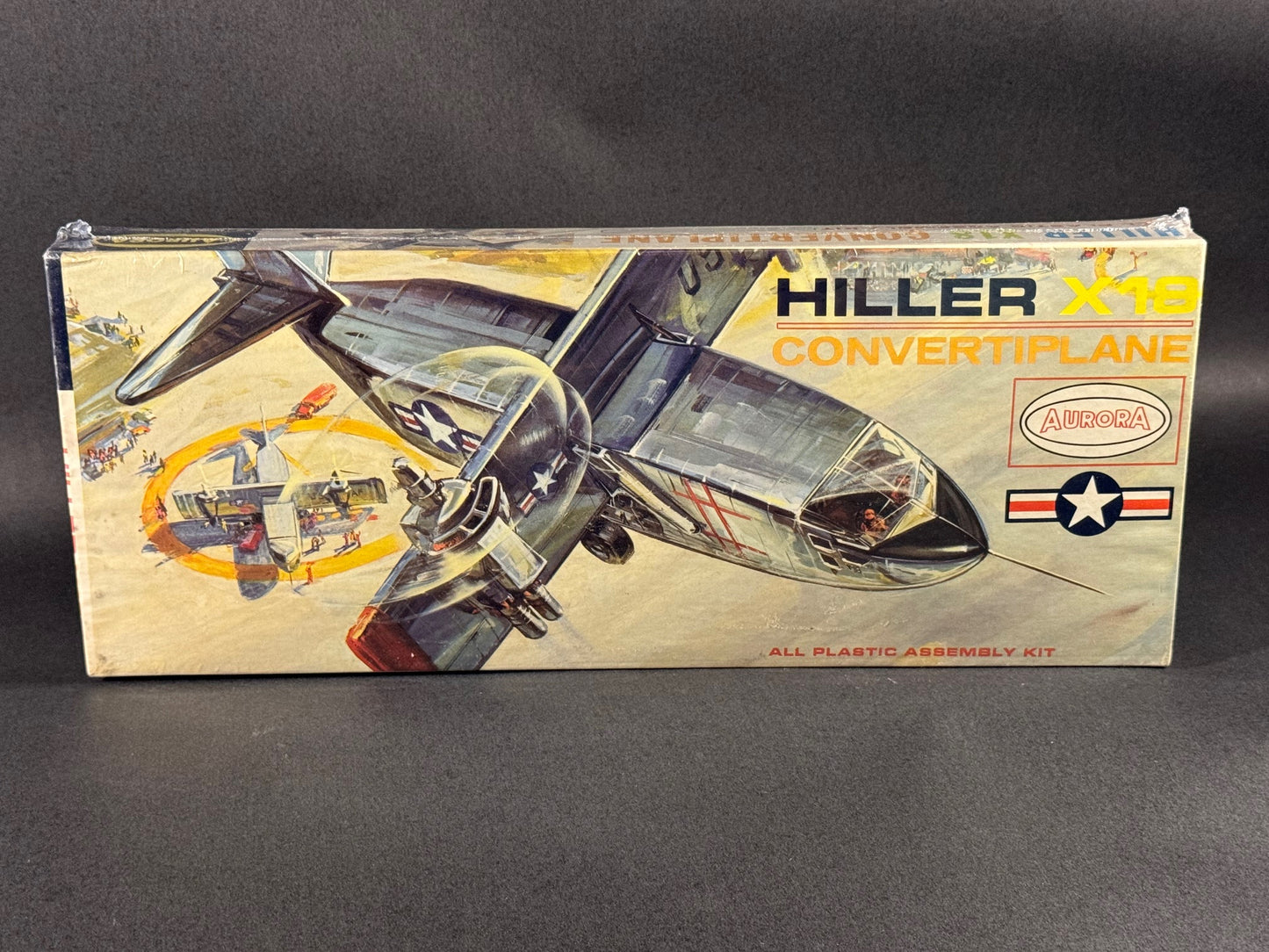 1963 Aurora Model Kit 146-100 1:70 Scale Hiller X18 Convertiplane