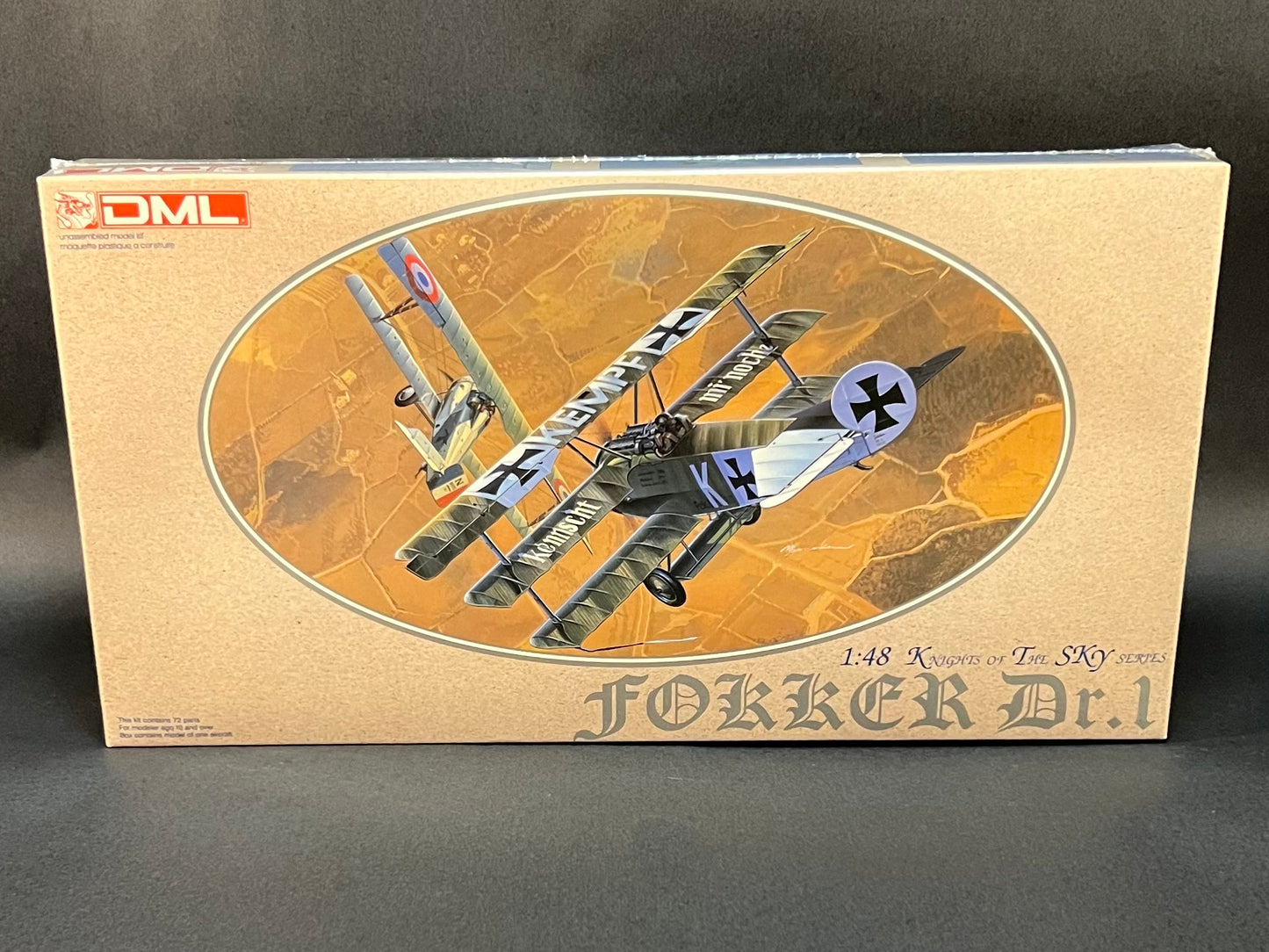 1992 DML Model Kit 5901 1:48 Scale Knights of the Sky Fokker Dr.1