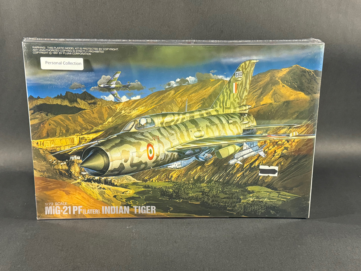 Fujimi Model Kit H-23 1:72 Scale MiG-21 PF (Later) Indian Tiger