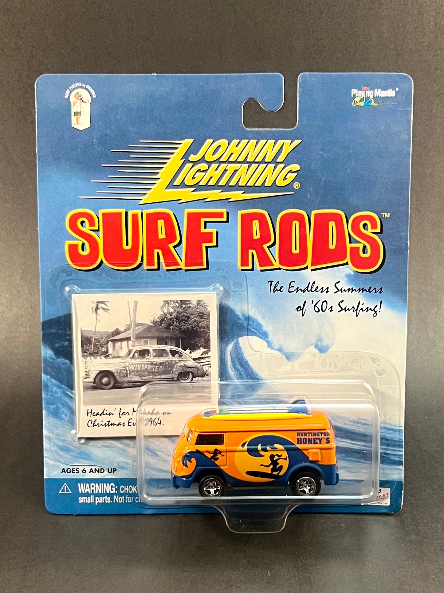 2000 Johnny Lightning Surf Rods Huntington Honey’s: Version 1, Orange