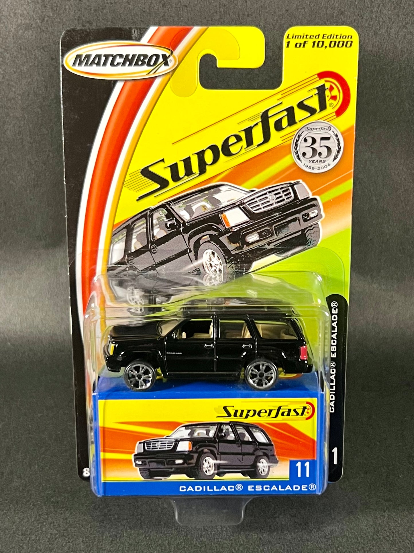 2004 Matchbox Superfast #11 Cadillac Escalade, Black