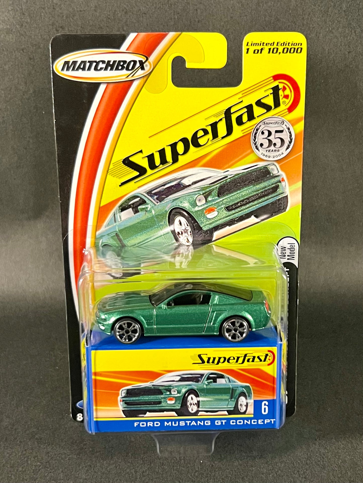 2004 Matchbox Superfast #6 Ford Mustang GT Concept, Green