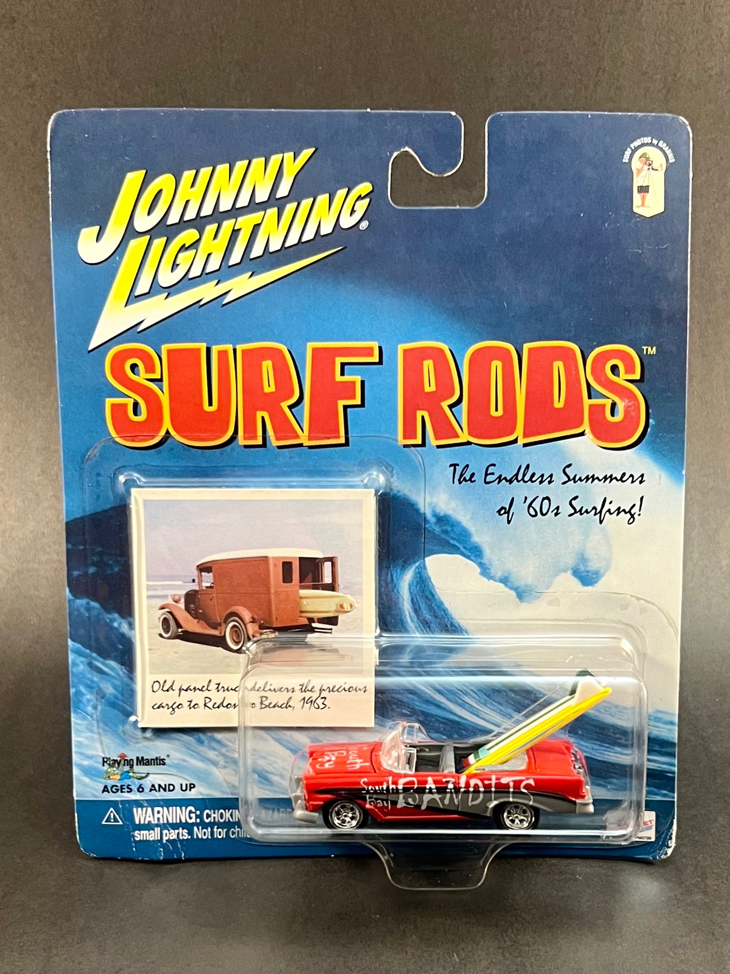 2001 Johnny Lightning Surf Rods South Bay Bandits, Red