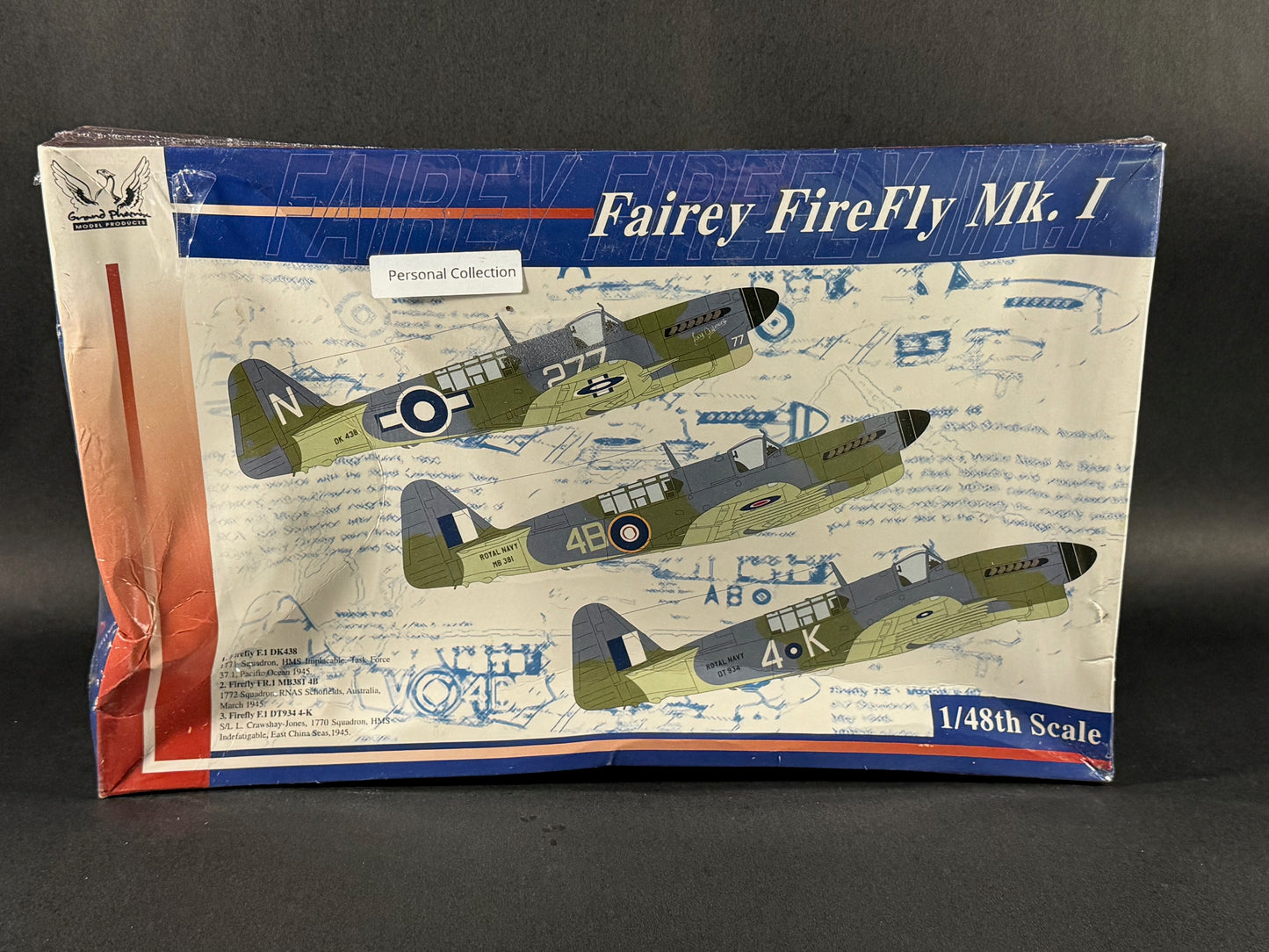 2001 Grand Phoenix Model Kit KT001 1:48 Scale Fairey Firefly Mk.I