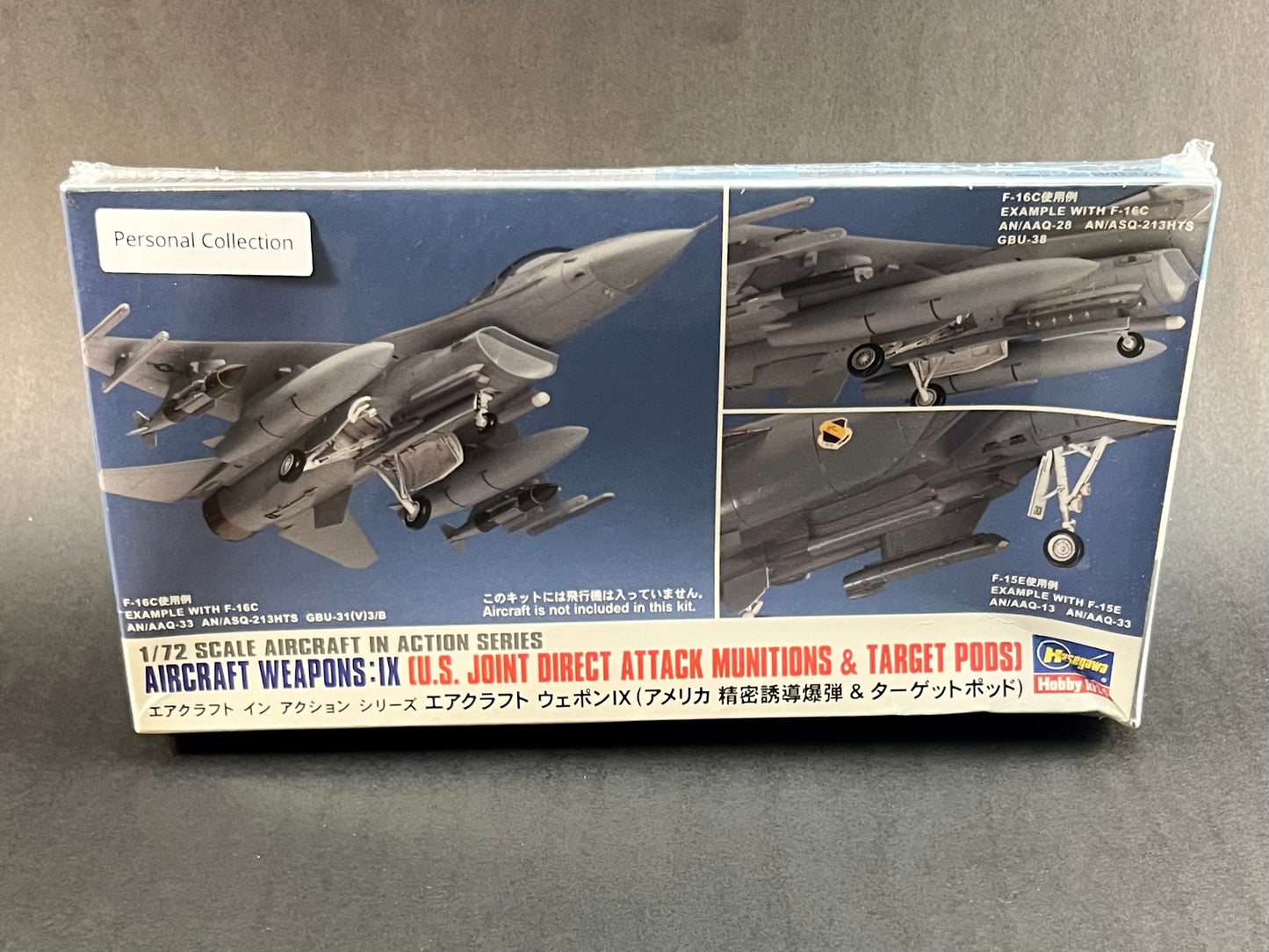 Hasegawa Model Kit X72-14 1:72 Aircraft Weapons: IX (US Joint Direct Attack Munitions & Target Pods)