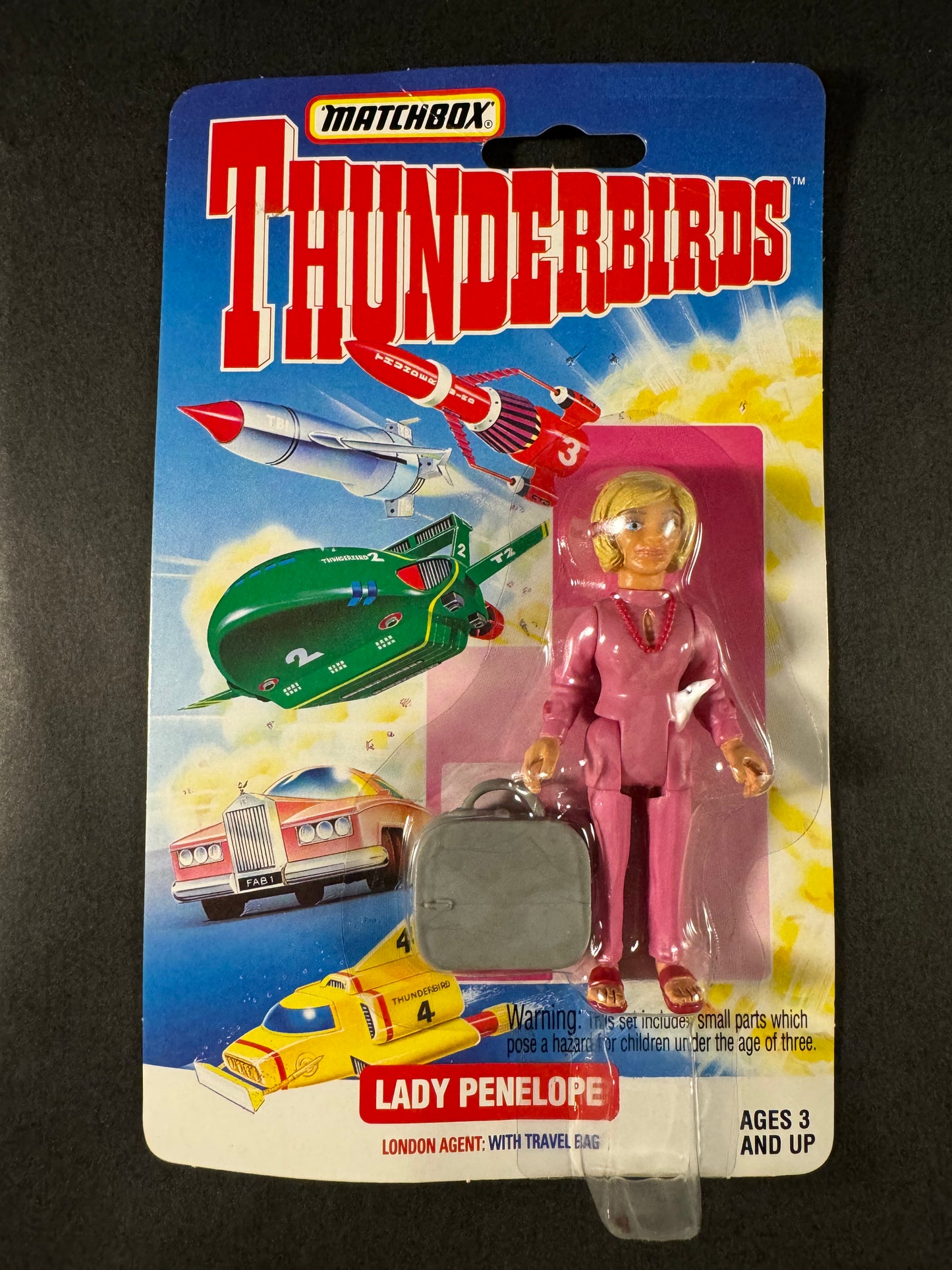 Matchbox THUNDERBIRDS- London Agent Lady Penelope With Travel Bag