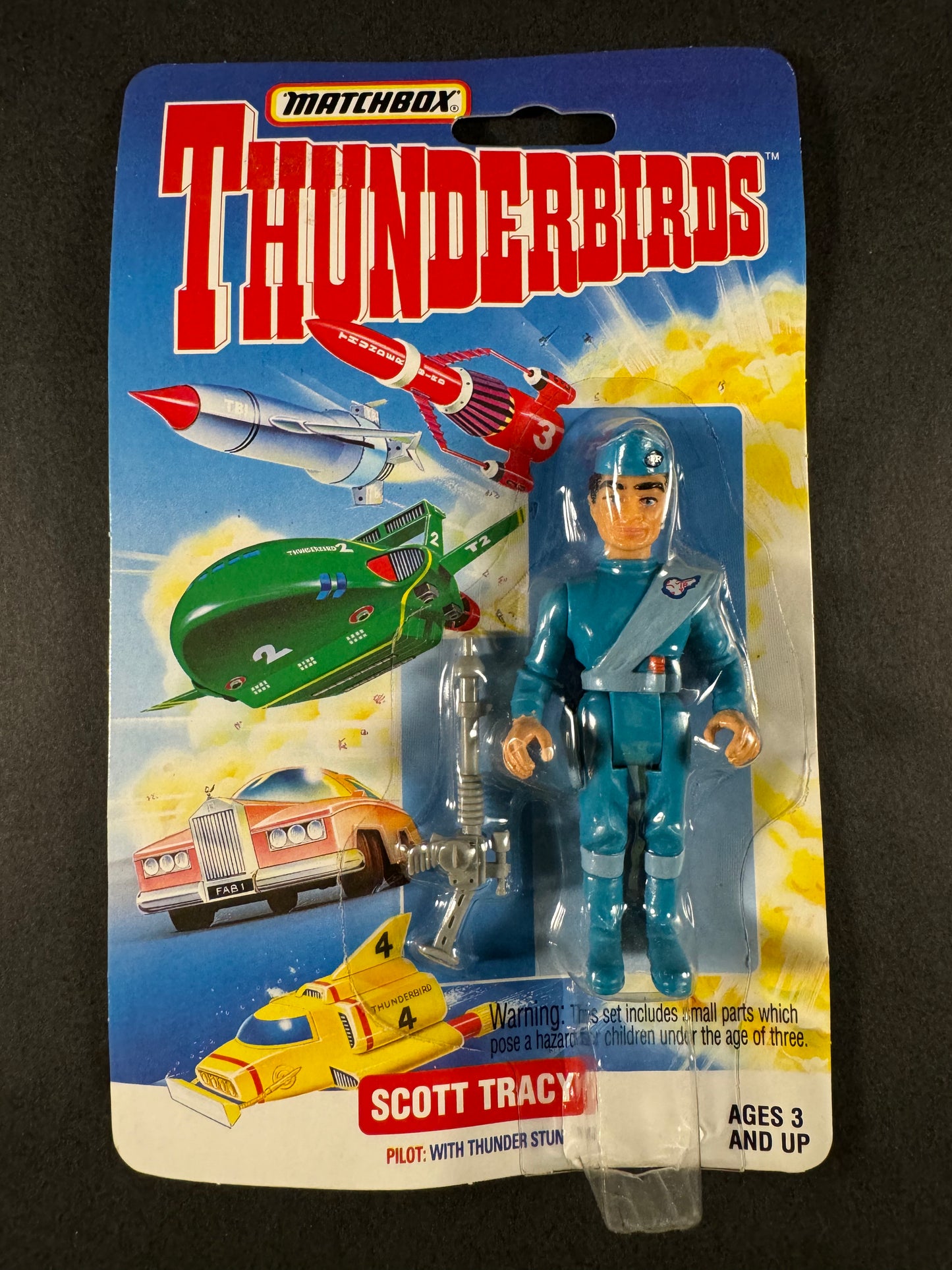 Matchbox THUNDERBIRDS- Pilot Scott Tracy With Thunder Stun