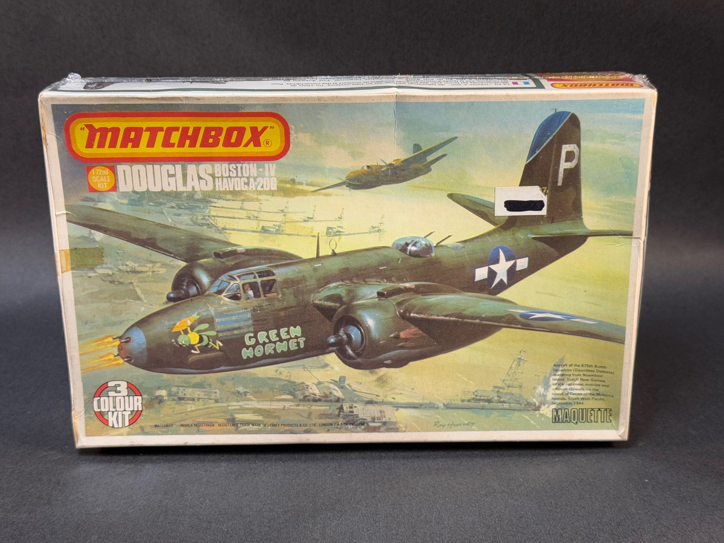 1977 Matchbox Model Kit PK-120 1:72 Scale Douglas Boston-IV Havoc A-20G