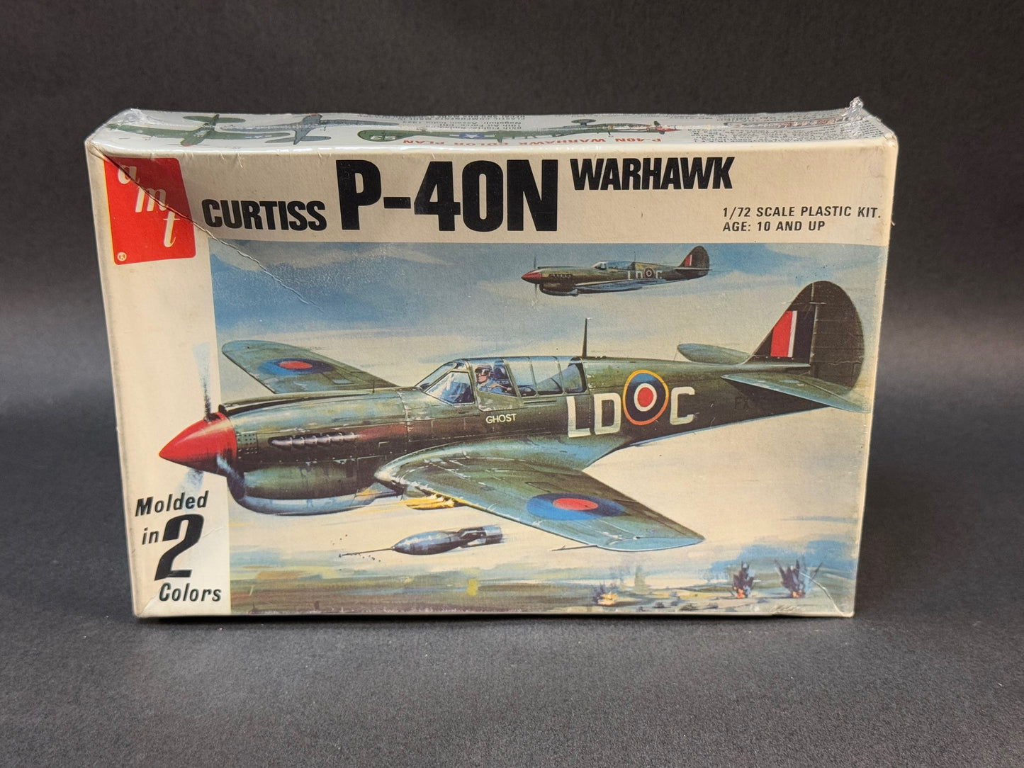 1979 AMT Model Kit 7105 1:72 Scale Curtiss P-40N Warhawk