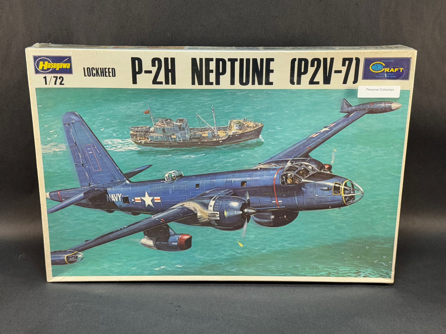 1972 Hasegawa MiniCraft Model Kit JS-082 1:72 Scale Lockheed P-2H Neptune (P2V-7)