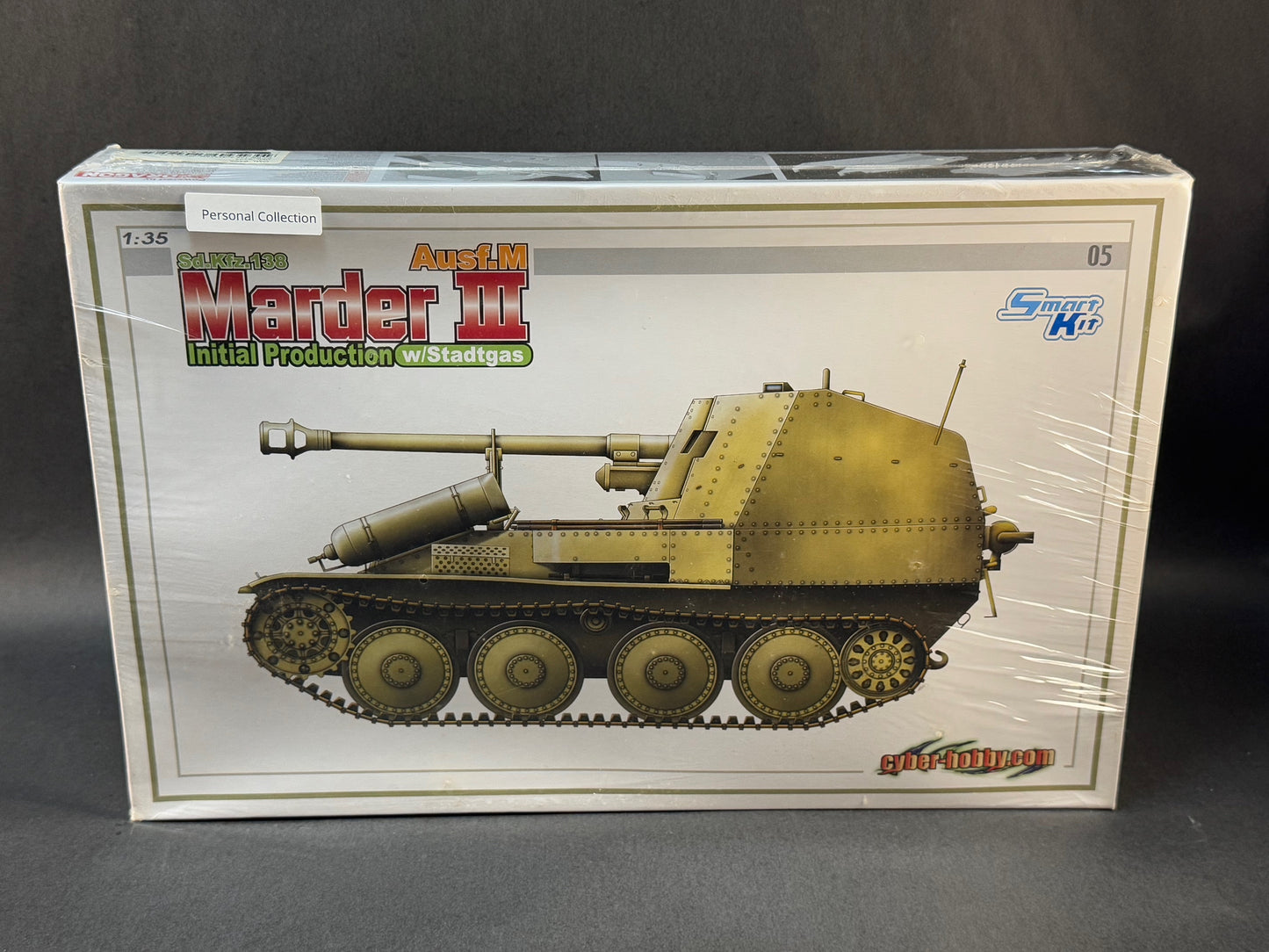 2008 Cyber Hobby Model Kit 6468 1:35 Scale Sd.Kfz.138 Ausf.M Marder III Initial Production w/Stadtgas