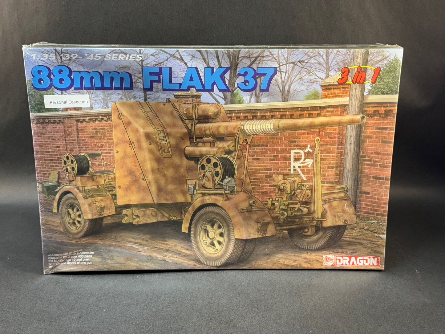 Dragon Models Kit 6287 1:35 Scale 88mm Flak 37 3in1