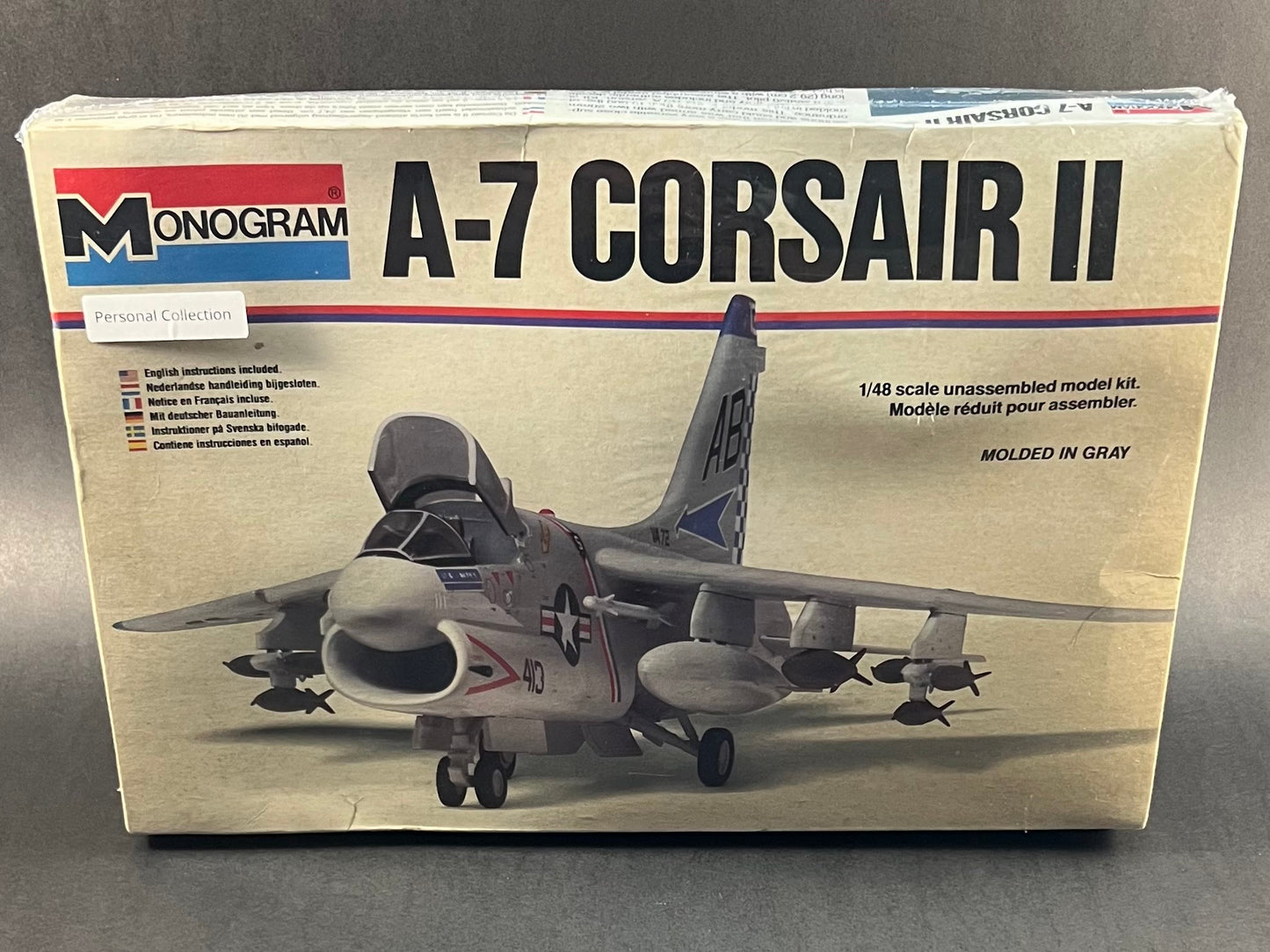 1979 Monogram Model Kit 5418 1:48 Scale A-7 Corsair