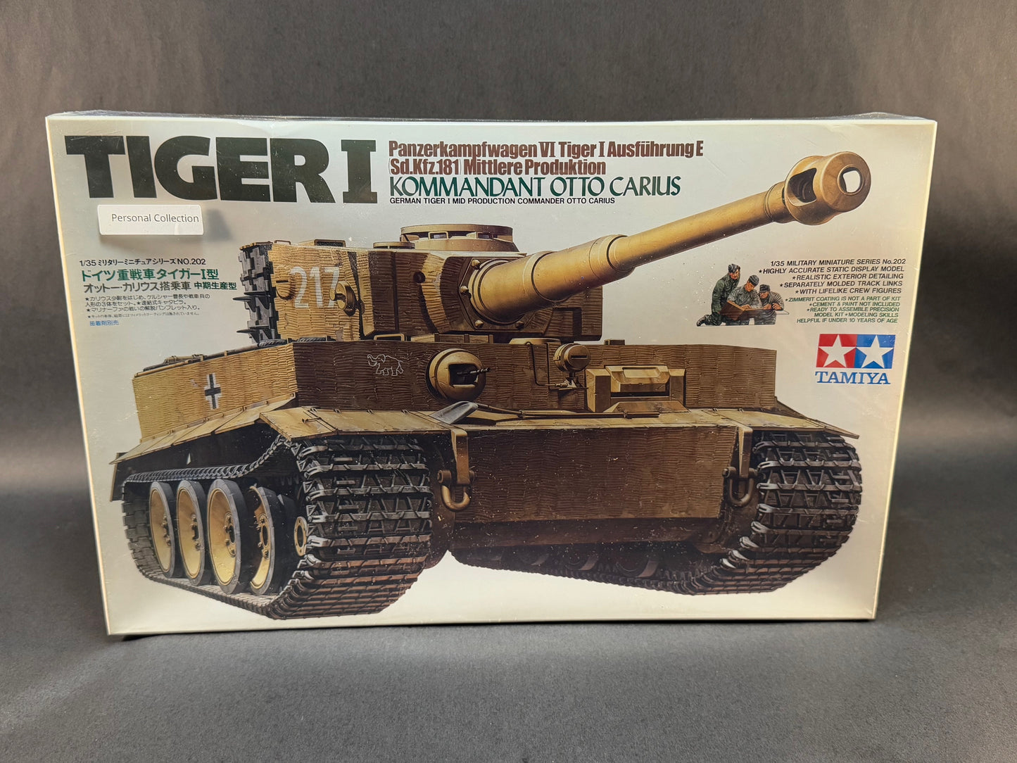 Tamiya Model Kit 35202 1:35 Scale Tiger I Kommandant Otto Carius
