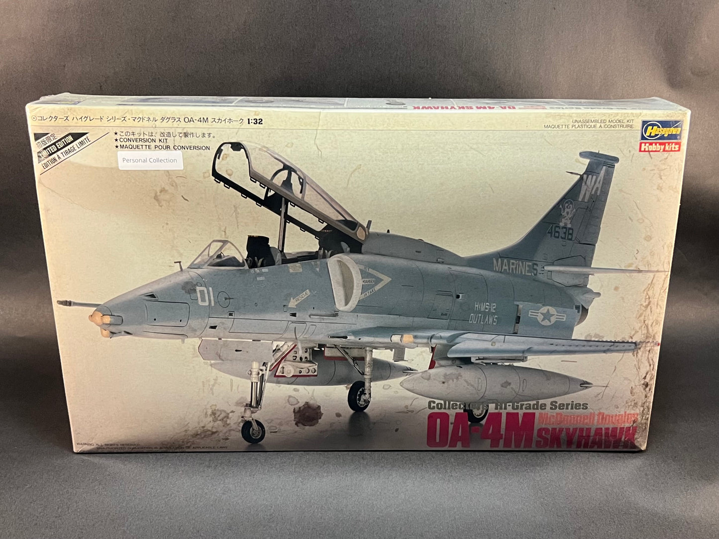 1987 Hasegawa Model Kit CH6 1:32 Scale McDonnell Douglas OA-4M Skyhawk