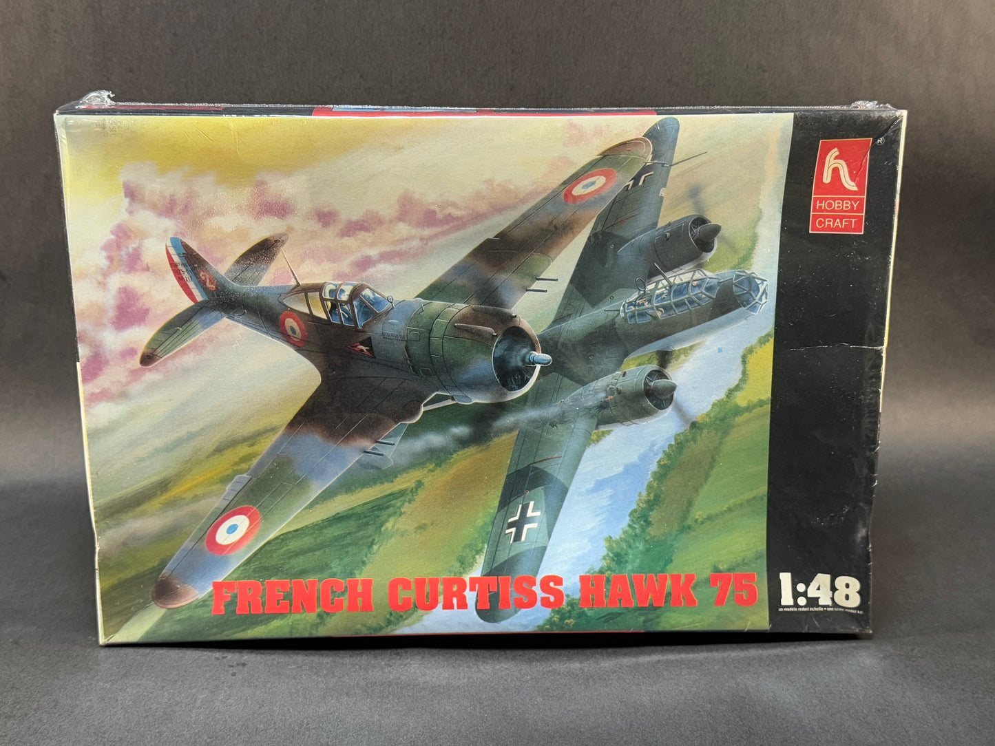 1992 Hobby Craft Model Kit HC 1560 1:48 Scale French Curtiss Hawk 75