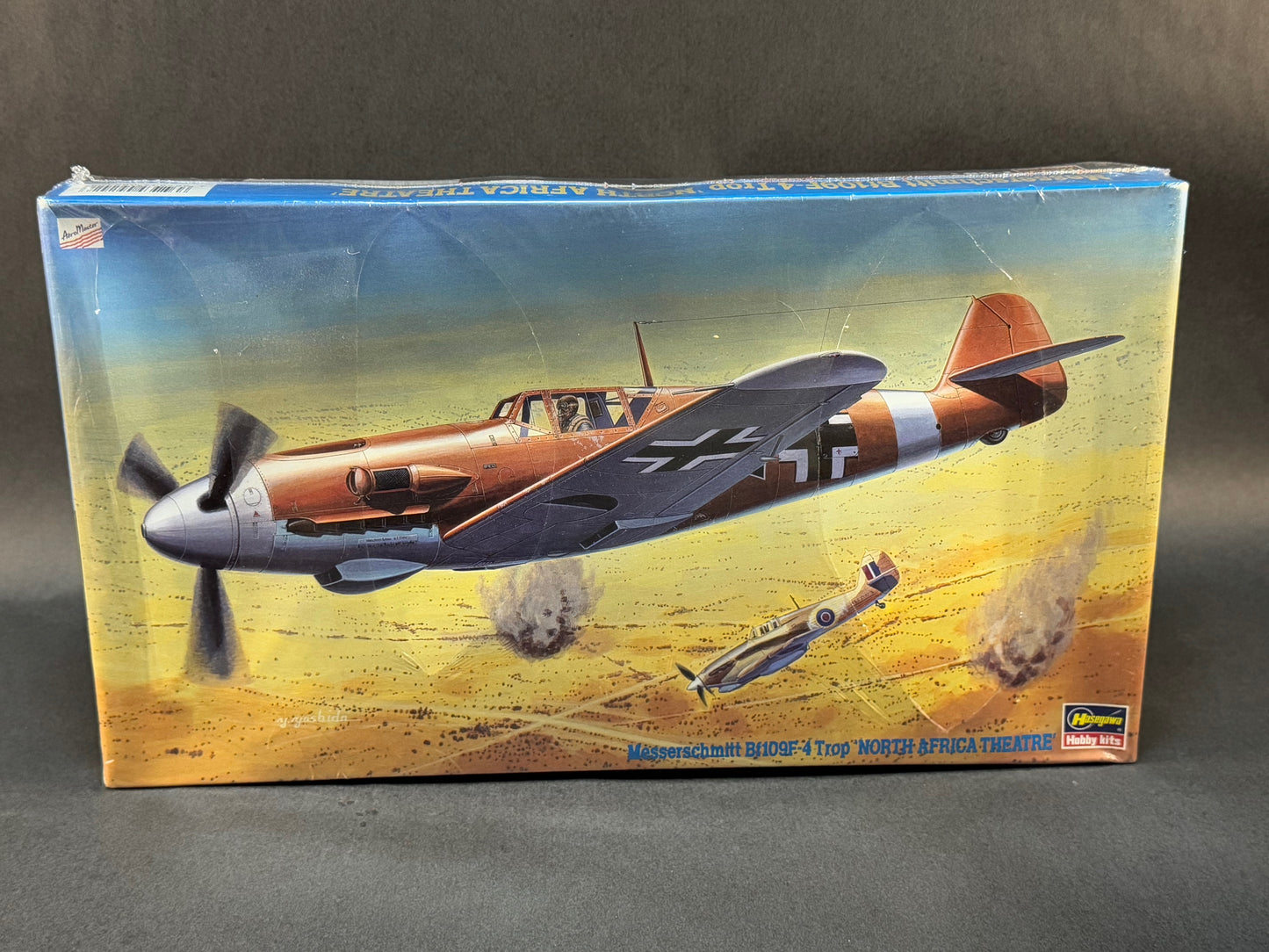 1997 Hasegawa Model Kit JT142 1:48 Scale Messerschmitt Bf109F-4 Trop 'North Africa Theatre'