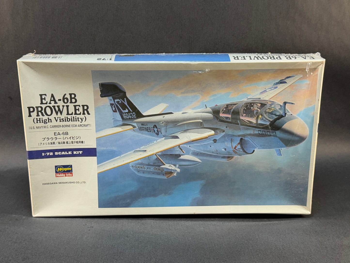 2000 Hasegawa Model Kit E8 1:72 Scale EA-6B Prowler (High Visibility)