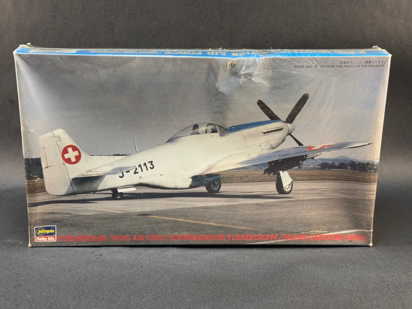 1995 Hasegawa Model Kit JT107 1:48 Scale P-51D Mustang 'Swiss Air Force'