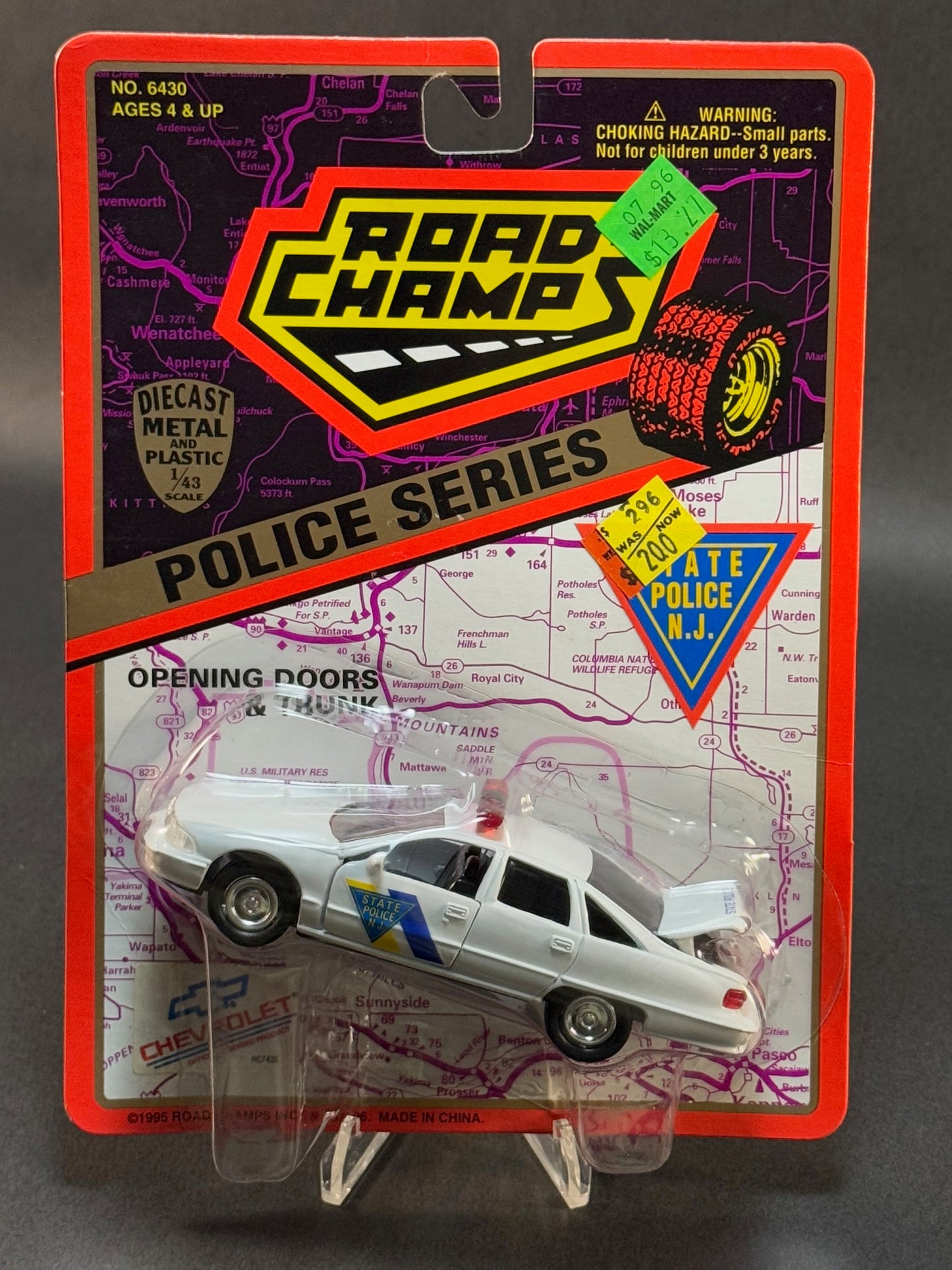 1995 Road Champs State Police Collector's Series New Jersey State Police, White