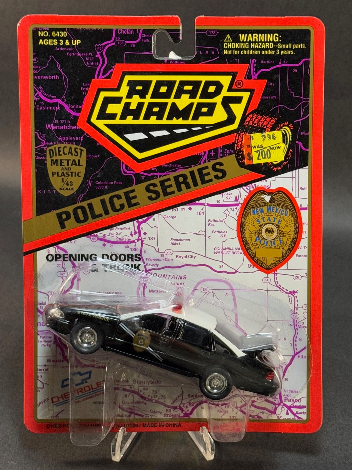 1996 Road Champs State Police Collector's Series New Mexico State Police, Black and White