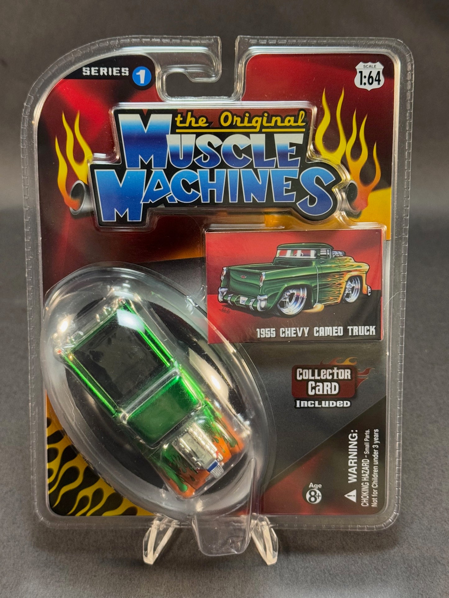 2007 Muscle Machines The Original Series 1 1955 Chevy Cameo Truck, Green