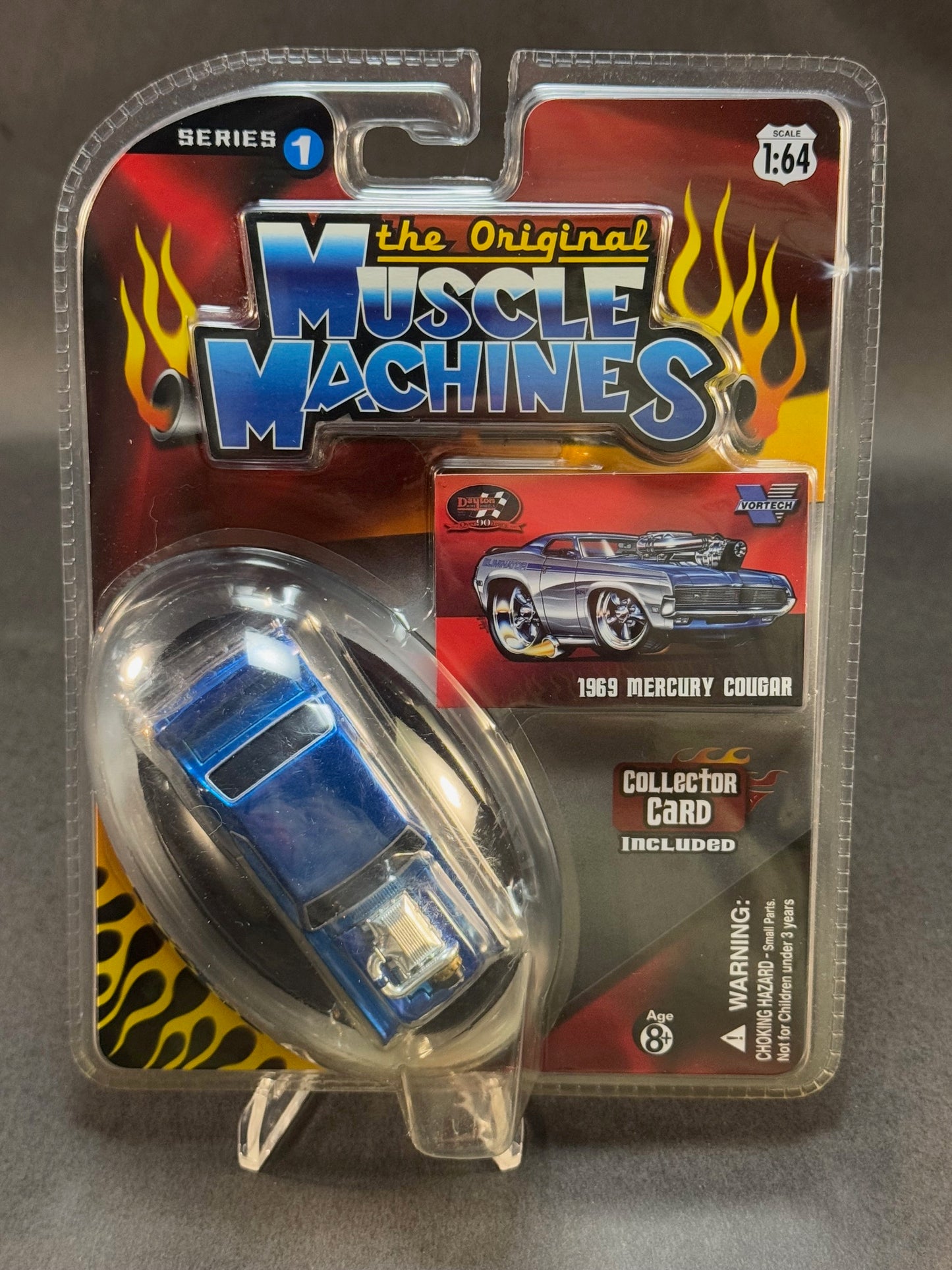 2007 Muscle Machines The Original Series 1 1969 Mercury Cougar, Blue