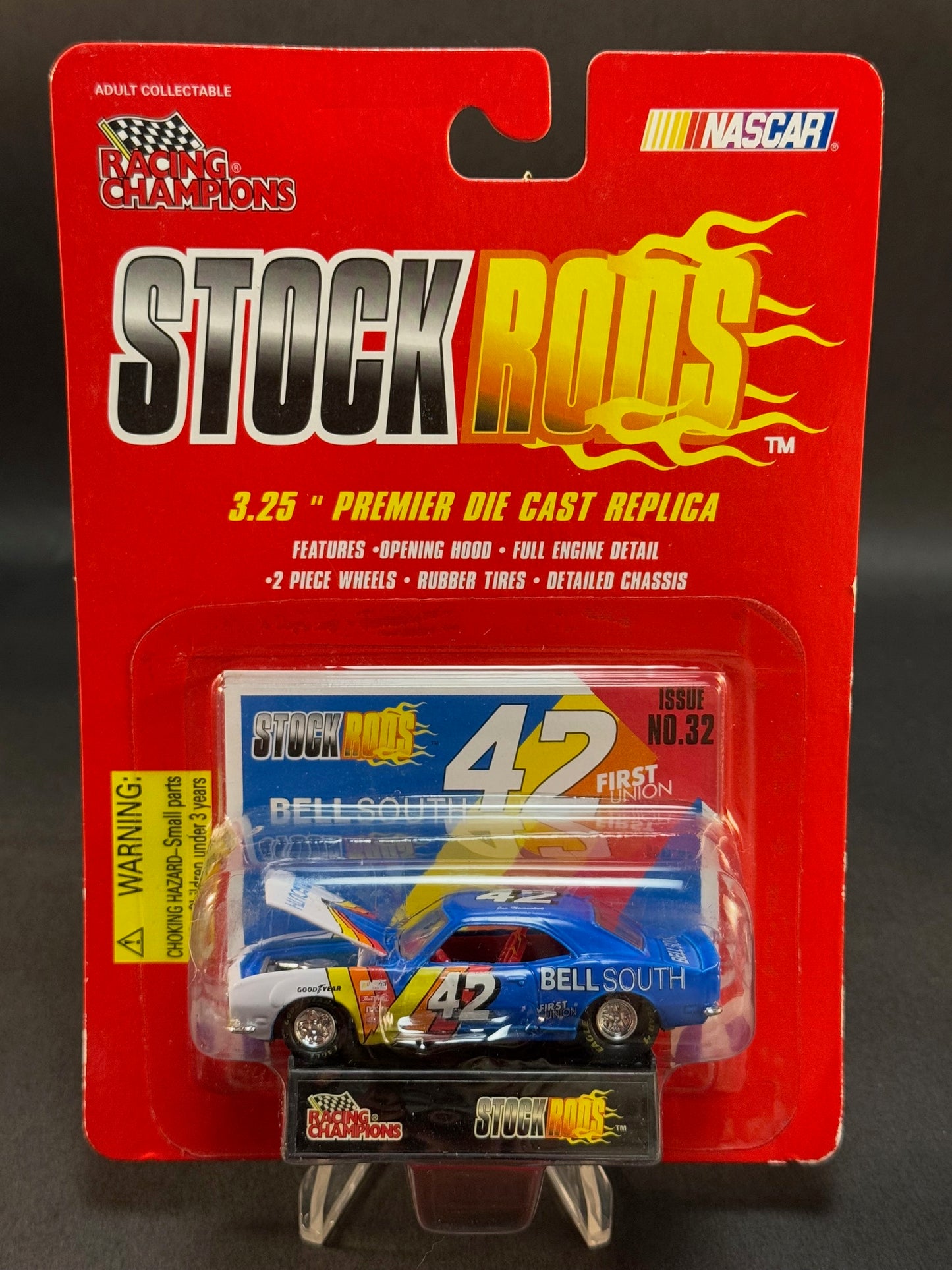 1997 Racing Champions NASCAR Stock Rods #32 Bell South 42, Blue