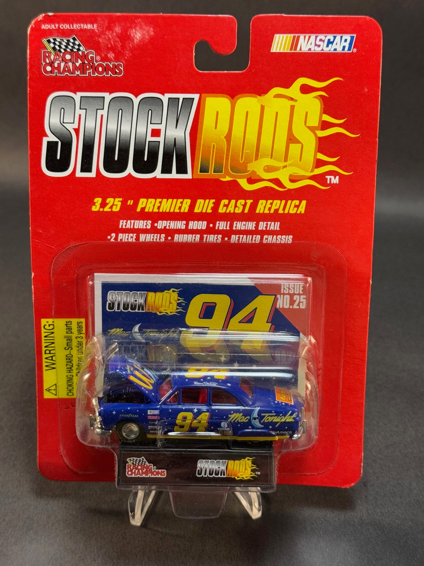 1997 Racing Champions NASCAR Stock Rods #25 Mac Tonight 94, Blue