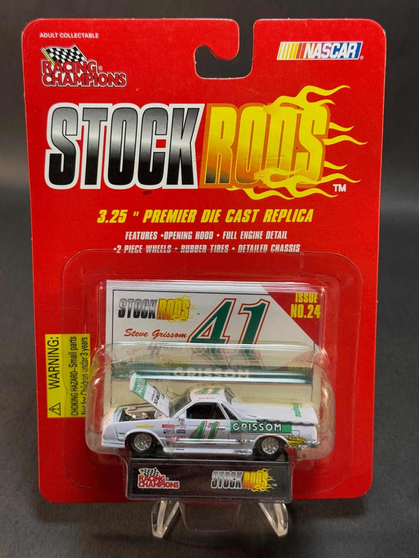 1997 Racing Champions NASCAR Stock Rods #24 Grissom, White