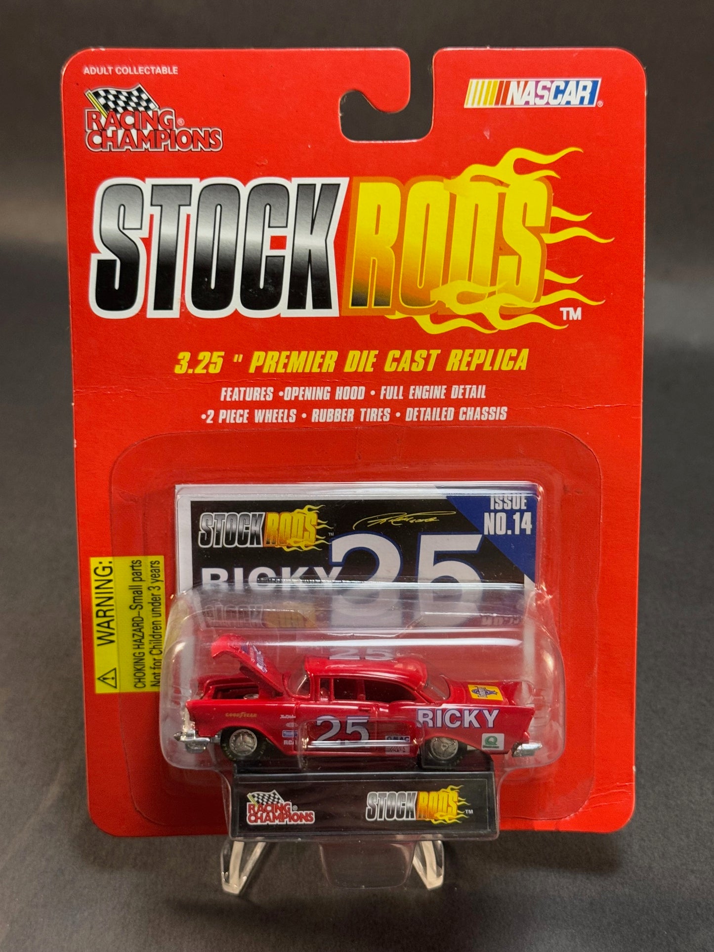 1997 Racing Champions NASCAR Stock Rods Issue No. 14 Ricky Craven 25, Red