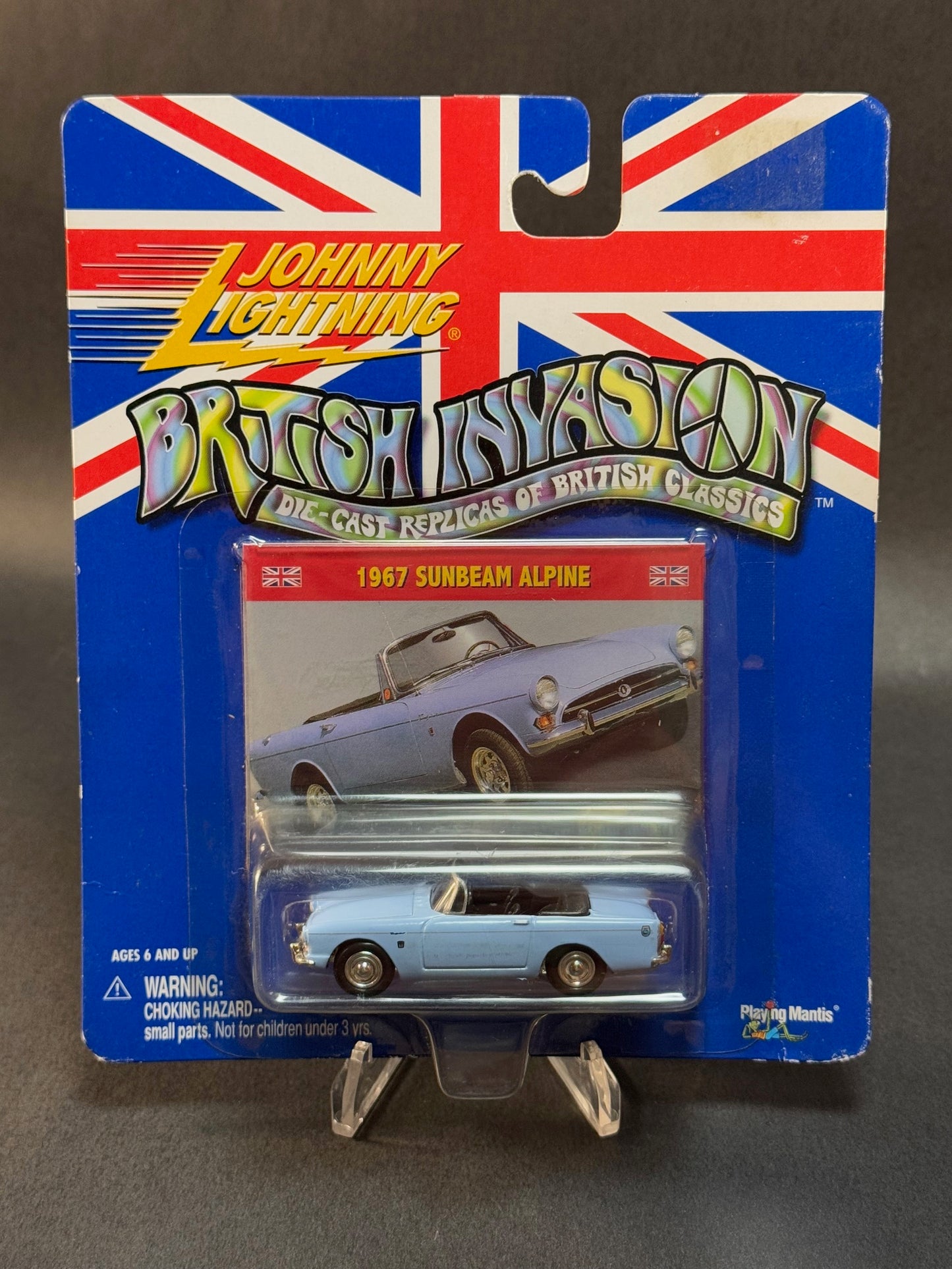 2000 Johnny Lightning British Invasion 1967 Sunbeam Alpine, Blue