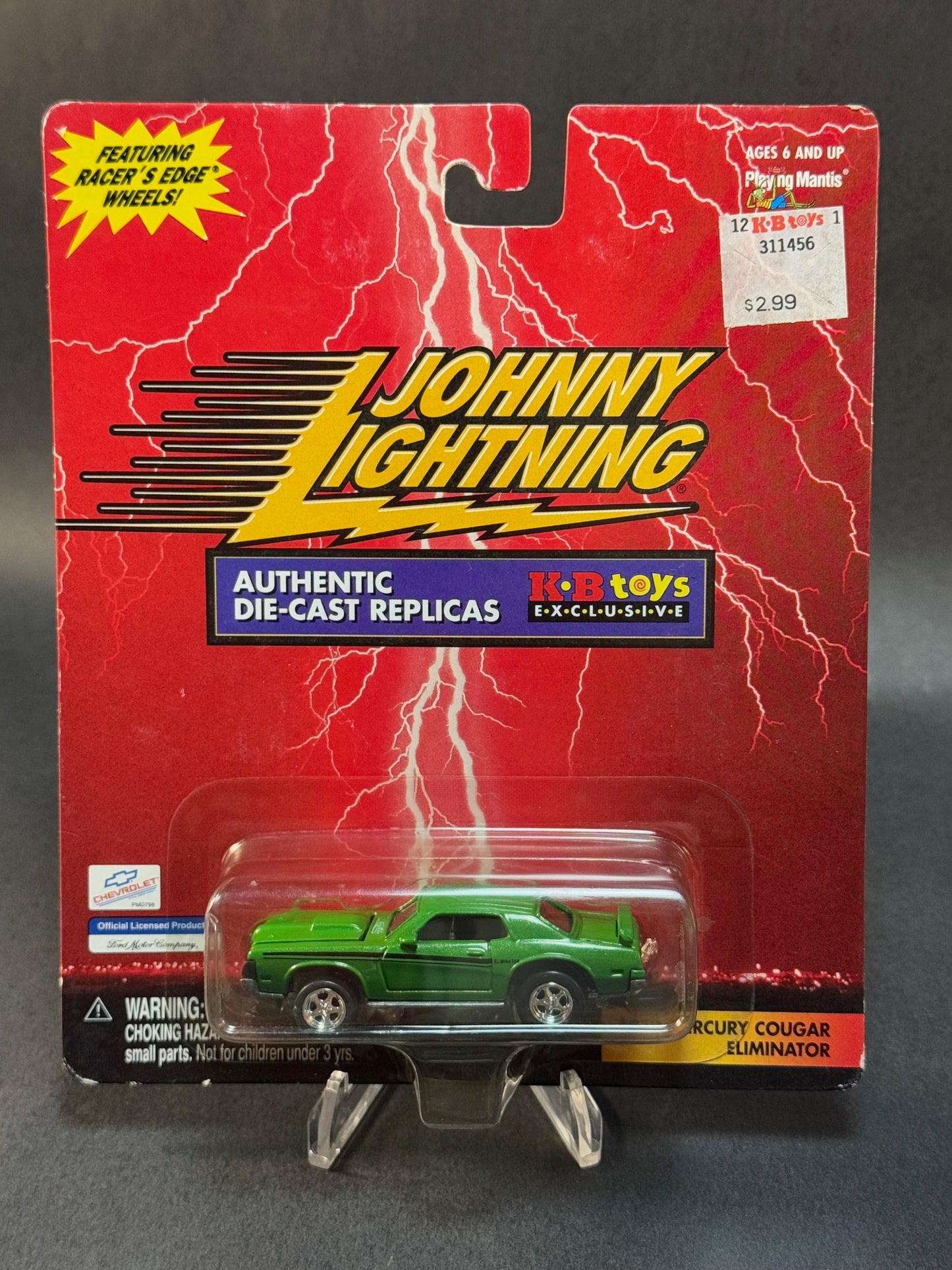 2000 Johnny Lightning KB Toys Exclusive 1970 Mercury Cougar Eliminator, Green