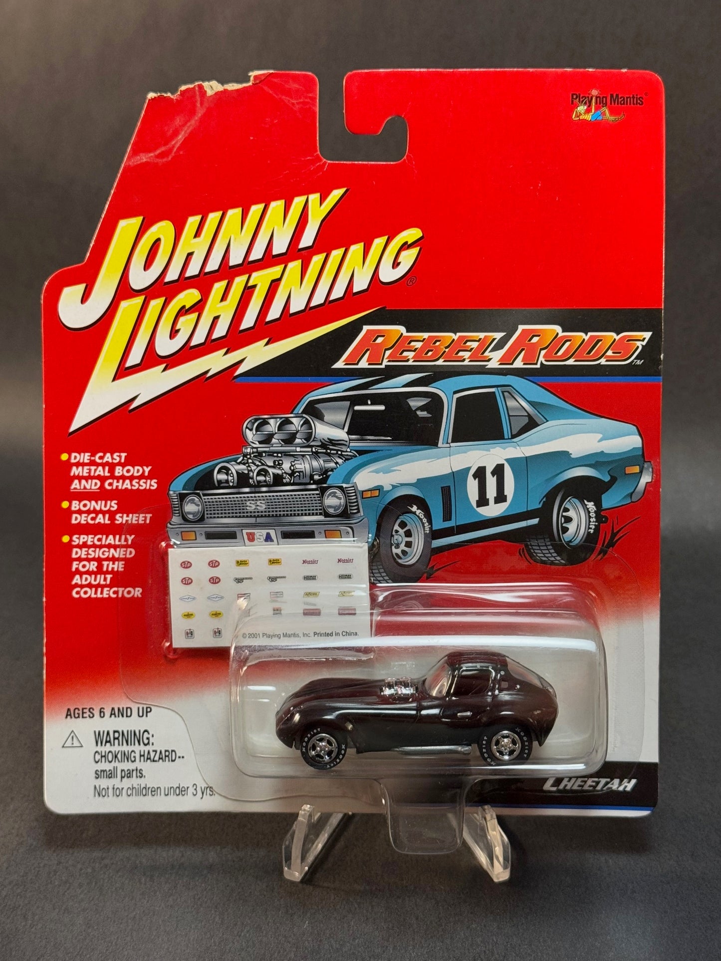 2001 Johnny Lightning Rebel Rods Cheetah, Black