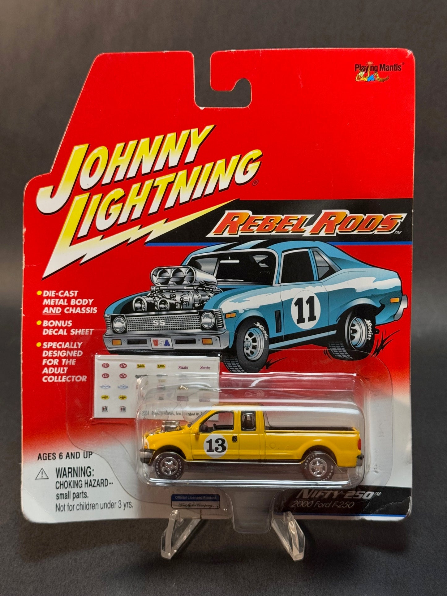 2001 Johnny Lightning Rebel Rods Nifty 250 2000 Ford F-250, Yellow