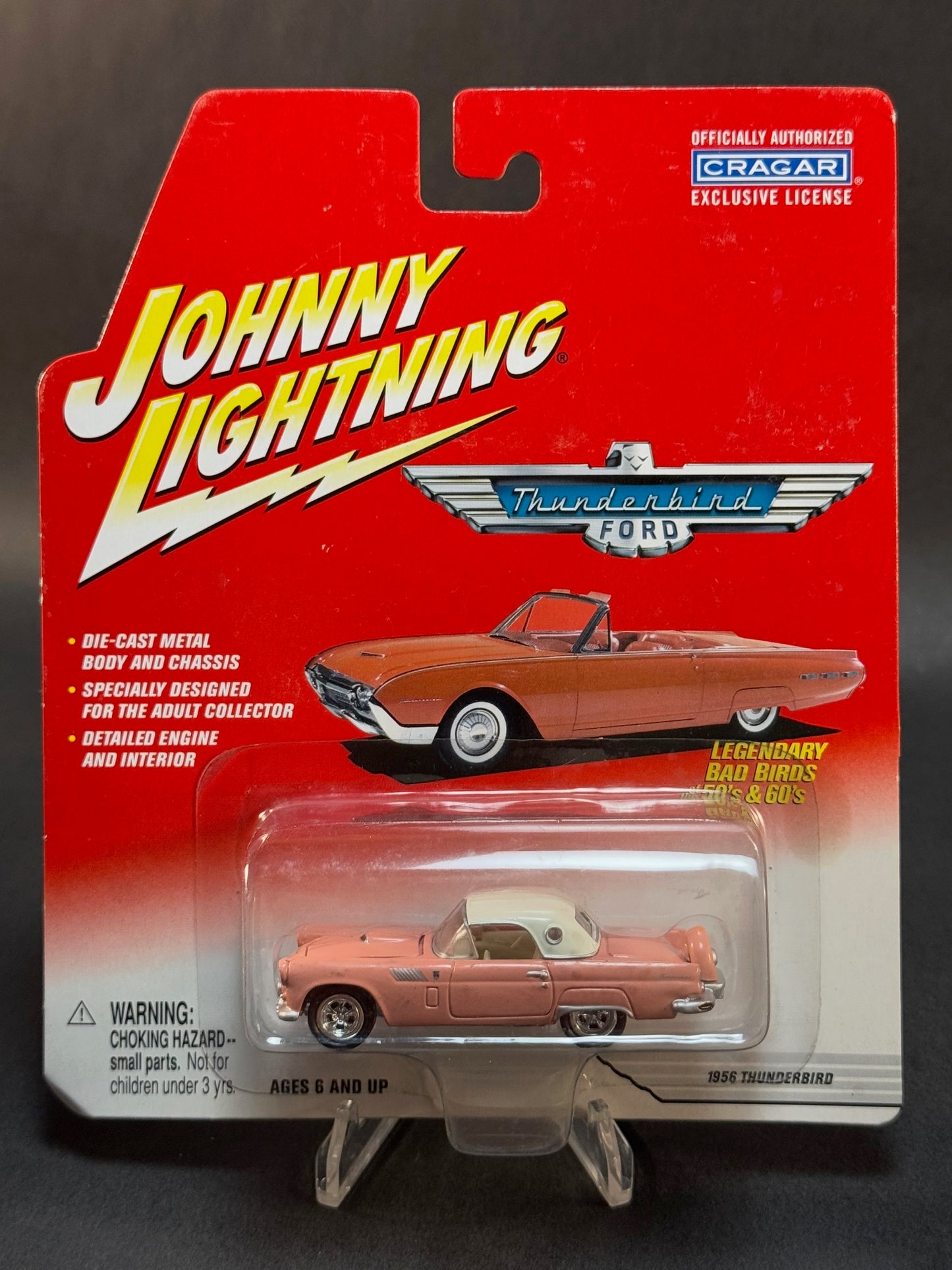 2002 Johnny Lightning Ford Thunderbird Series 1956 Thunderbird, Pink