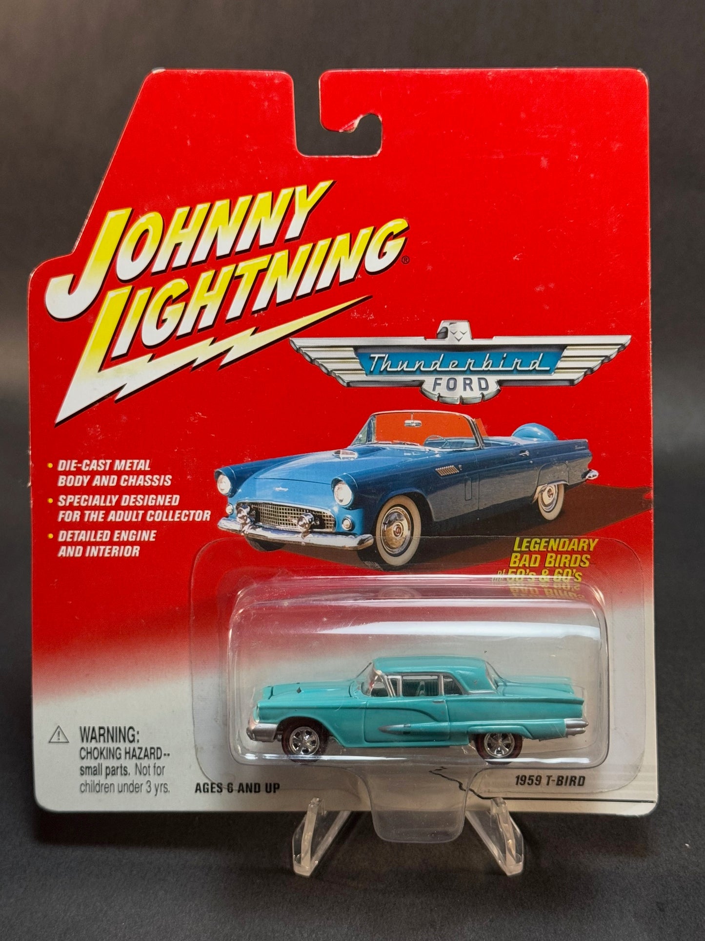 2002 Johnny Lightning Ford Thunderbird Series 1959 T-Bird, Blue
