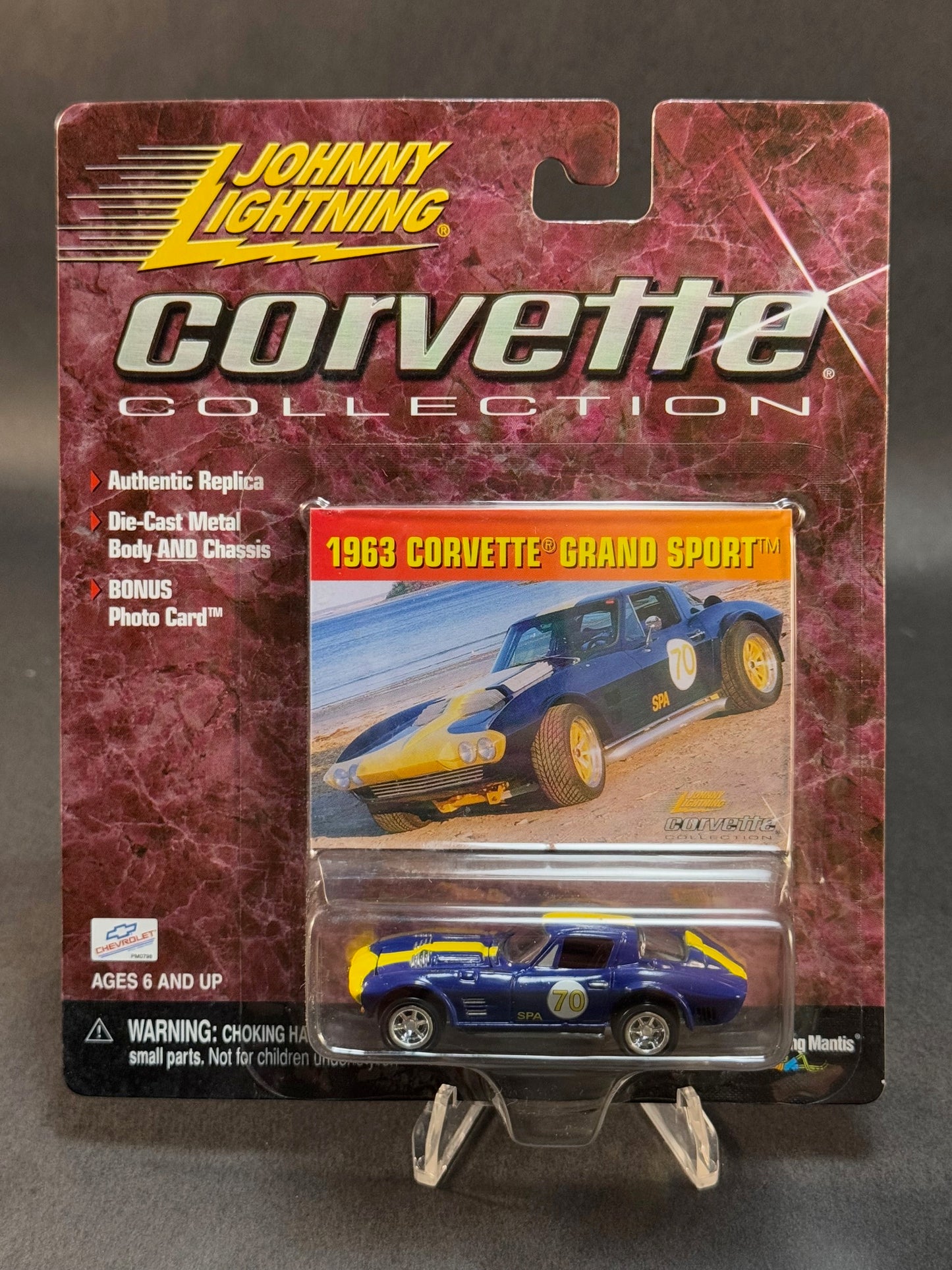 2000 Johnny Lightning Corvette Collection 1963 Corvette Grand Sport, Blue