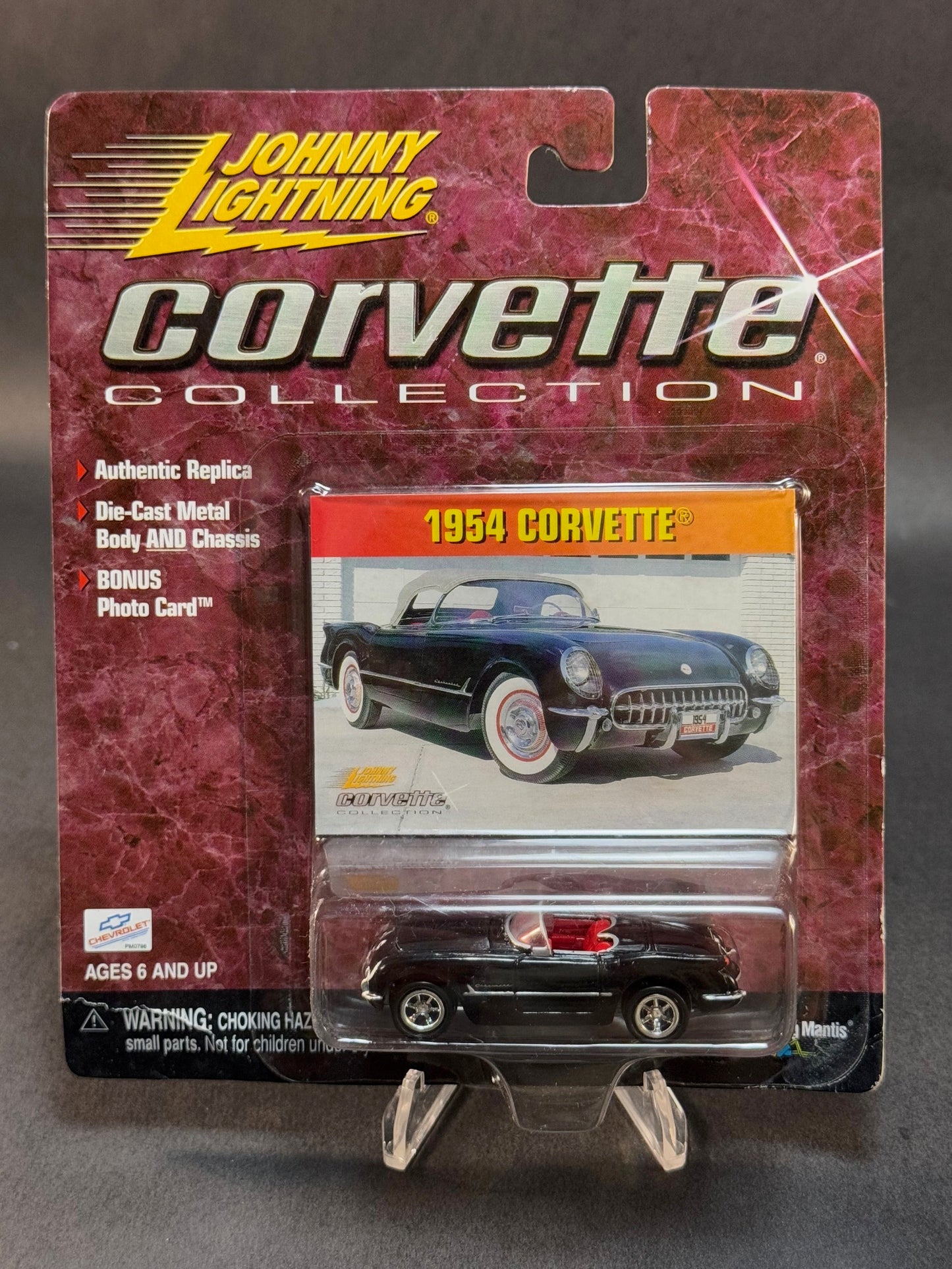 2000 Johnny Lightning Corvette Collection 1954 Corvette, Black