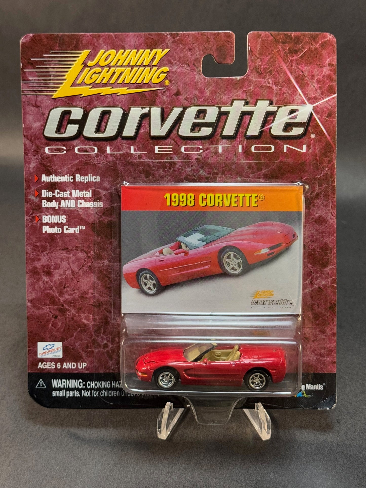 2000 Johnny Lightning Corvette Collection 1998 Corvette, Red
