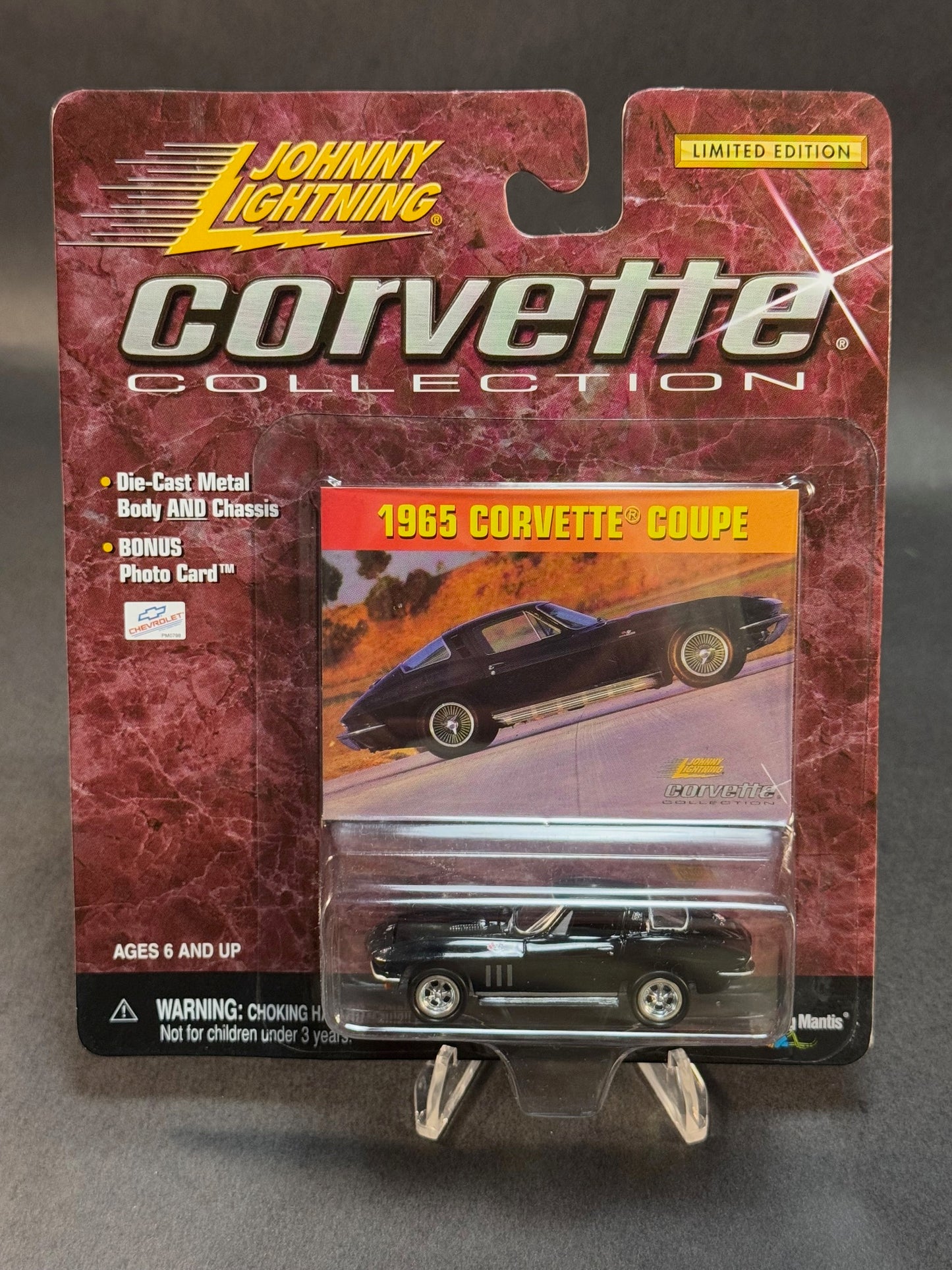 2000 Johnny Lightning Corvette Collection 1965 Corvette Coupe, Black