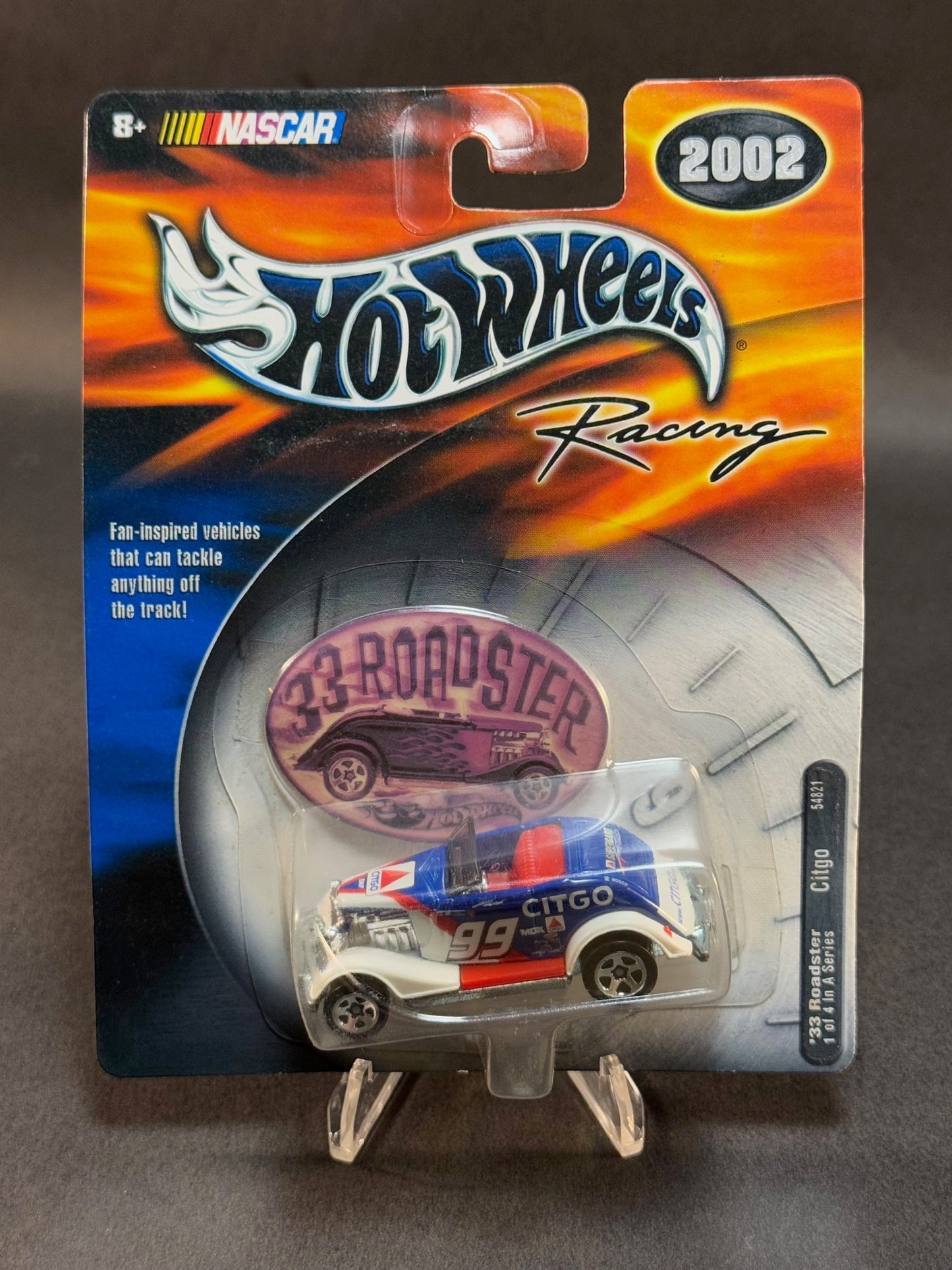 2000 Hot Wheels Racing 2002 NASCAR '33 Roadster Series #1 Citgo, White