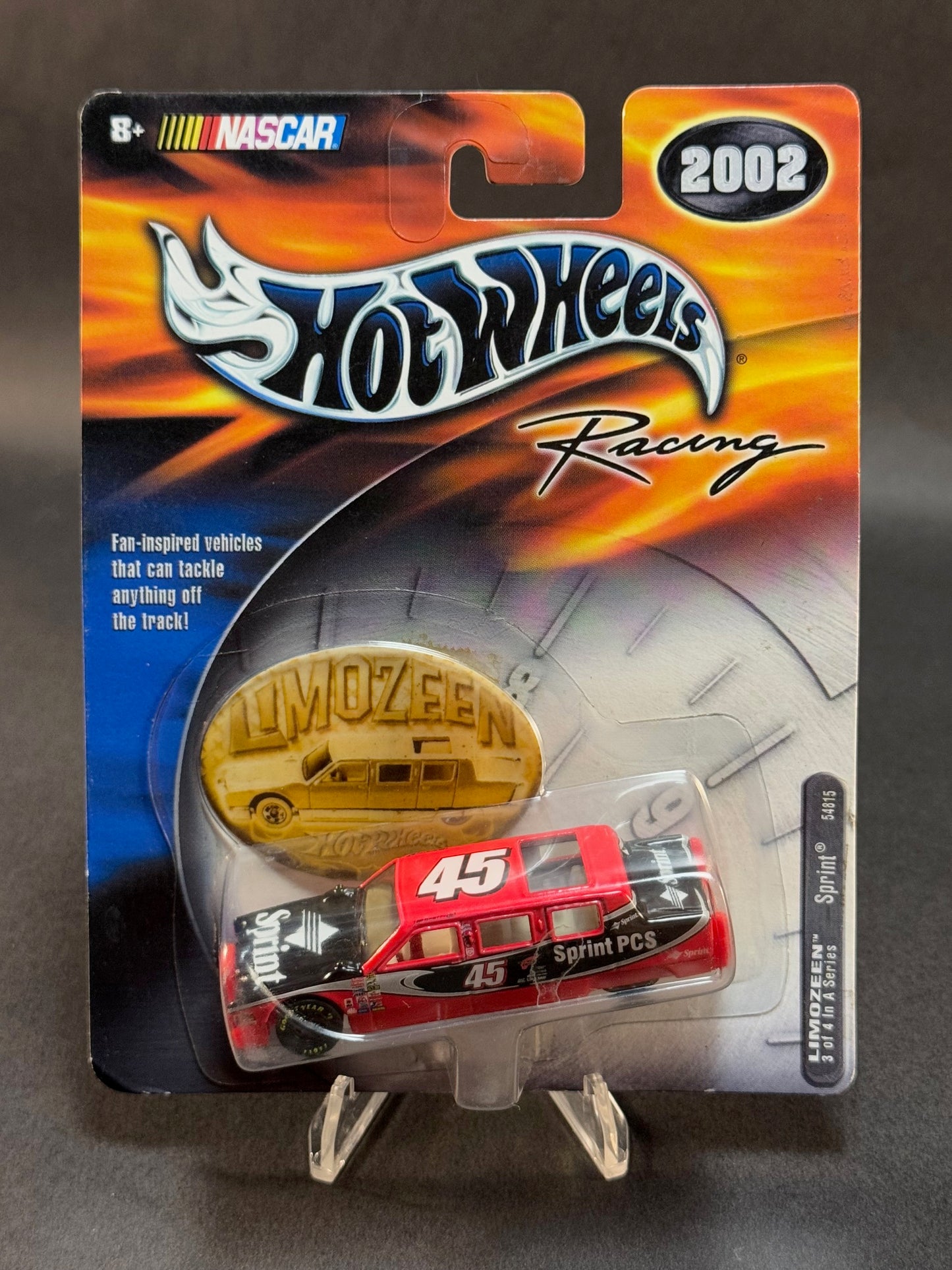 2000 Hot Wheels Racing 2002 Limozeen Series #3 Sprint PCS, Black and Red