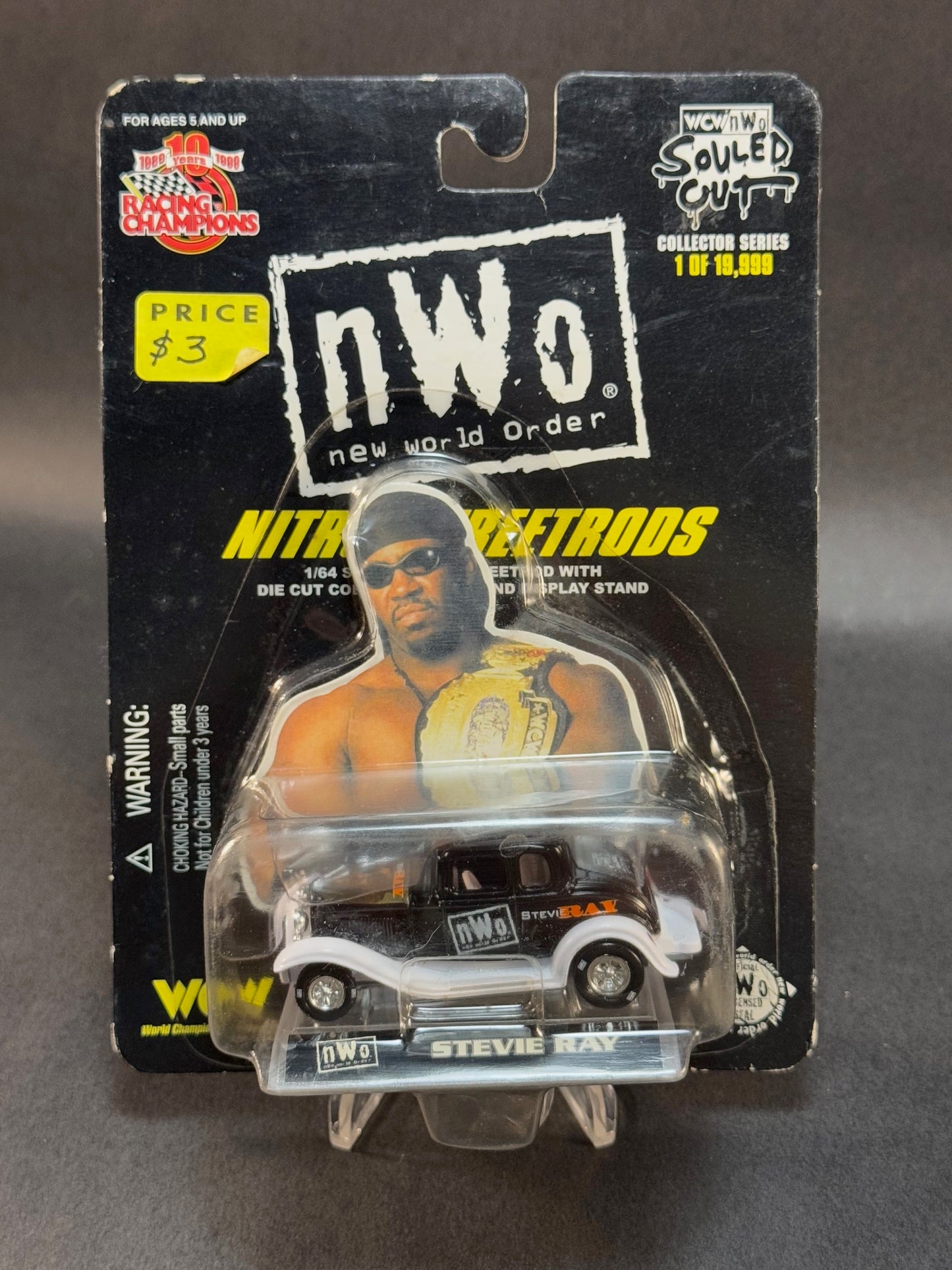 1999 Racing Champions NWO Nitro StreetRods Souled Out Stevie Ray, Black and White