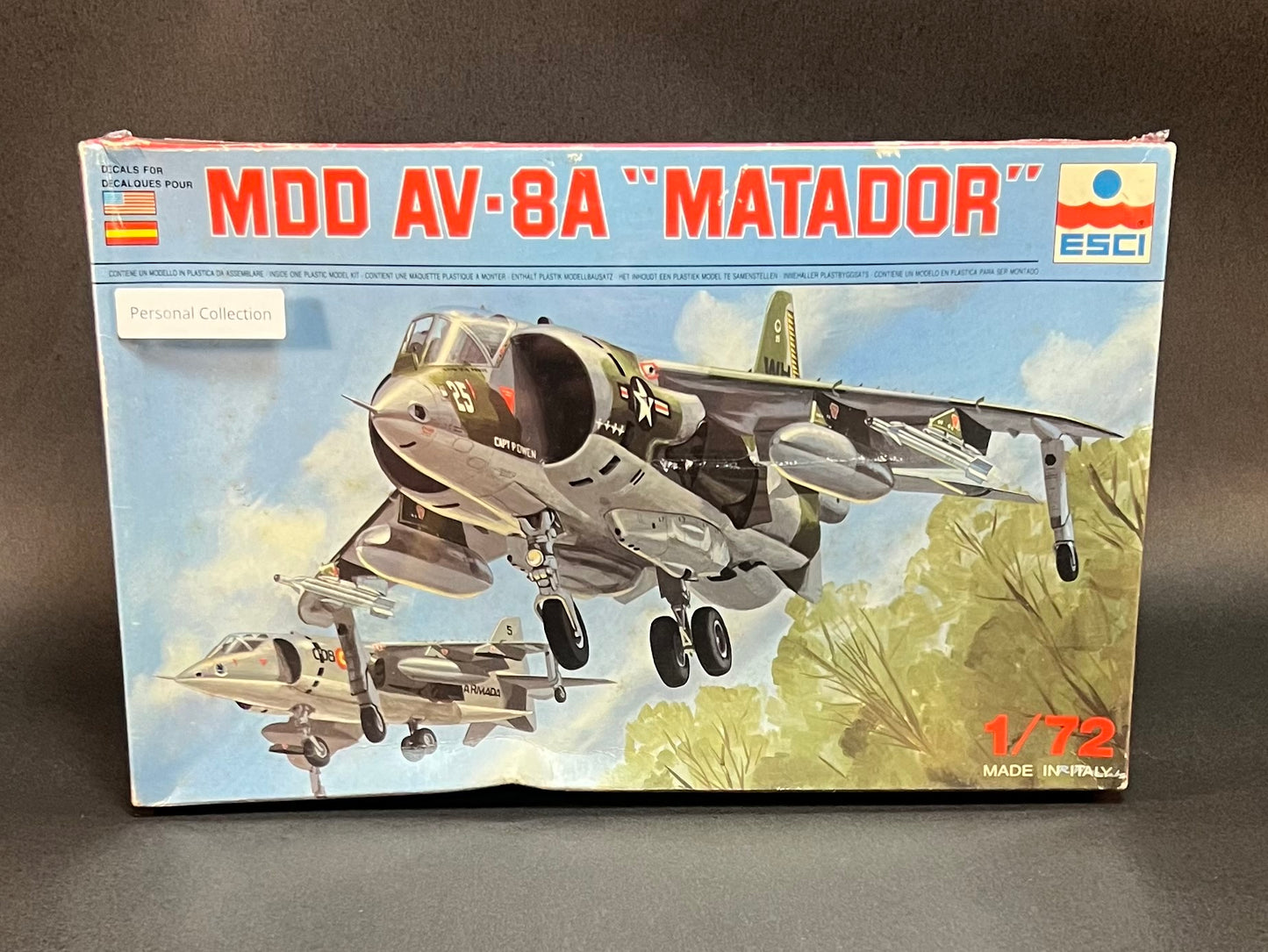 1984 ESCI Model Kit 9036 1:72 Scale MDD AV-8A "Matador"