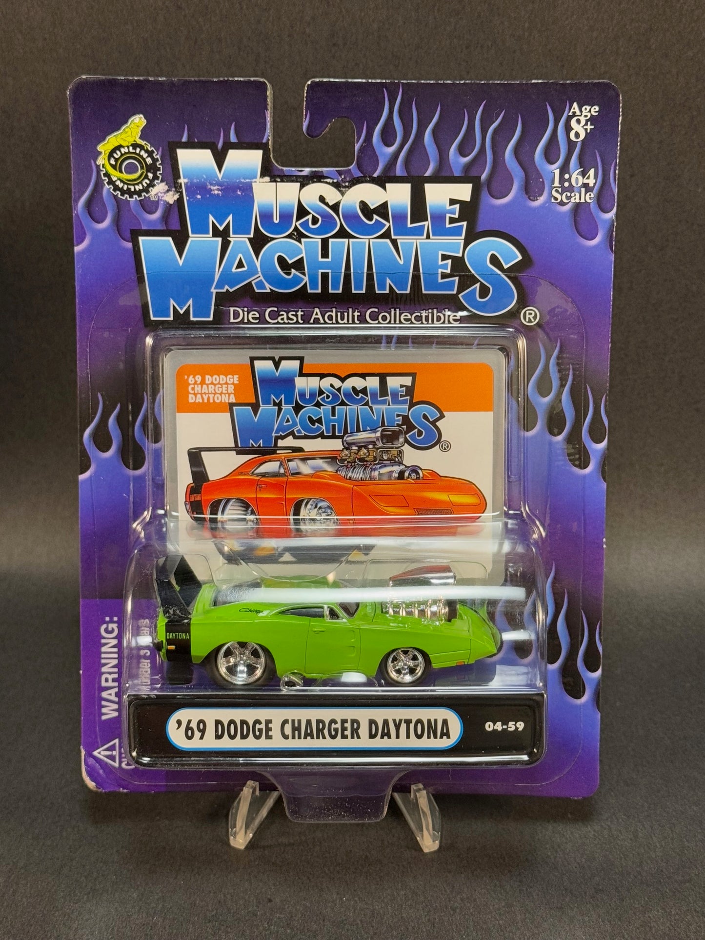 2004 Muscle Machines 04-59 '69 Dodge Charger Daytona, Green