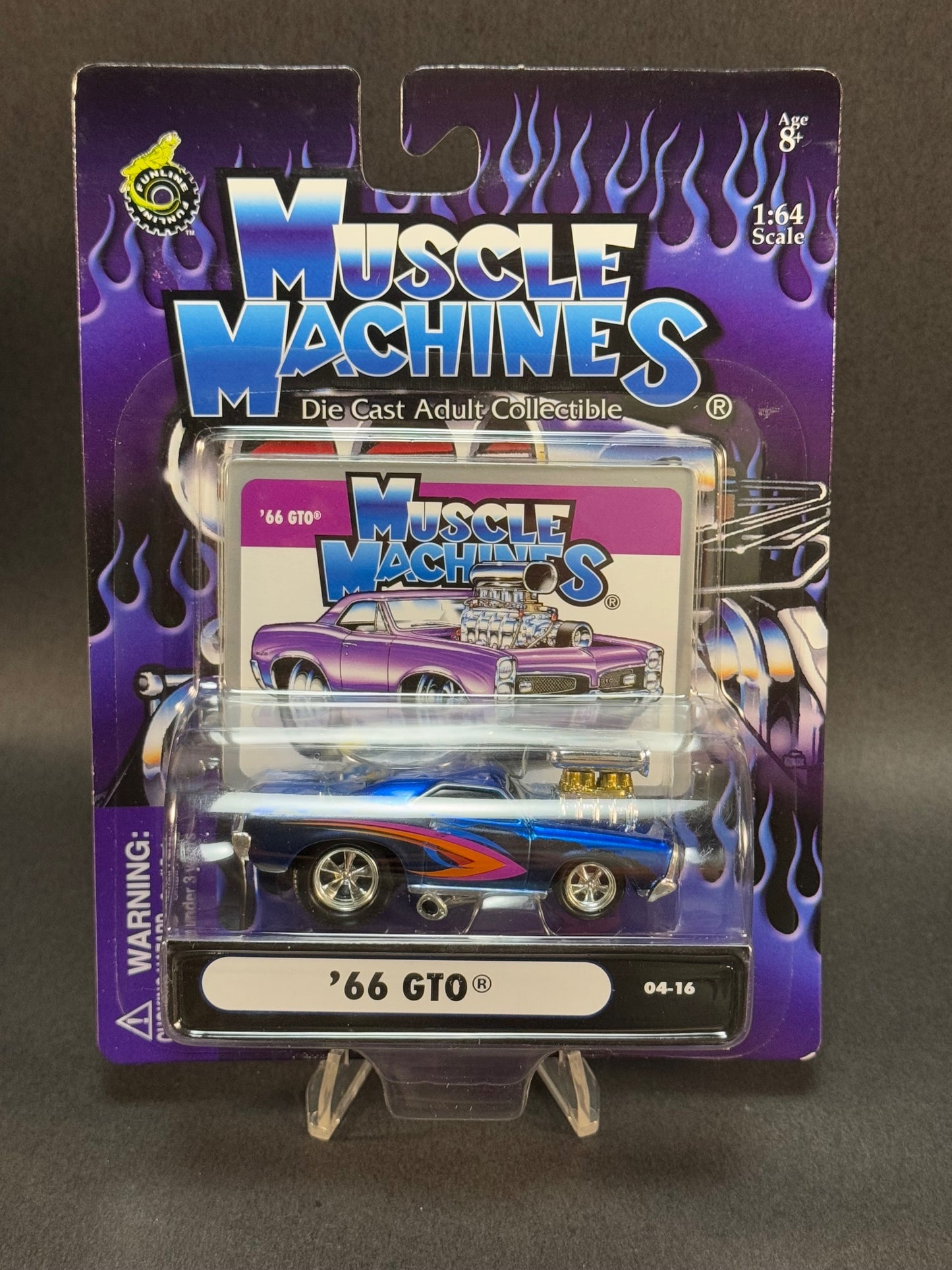 2004 Muscle Machines 04-16 '66 GTO, Blue